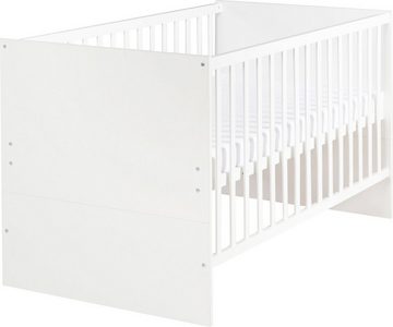 roba® Babybett Kombi-Kinderbett Anton, 70x140 cm, 1-tlg., 3-fach verstellbar und herausnehmbare Schlupfsprossen