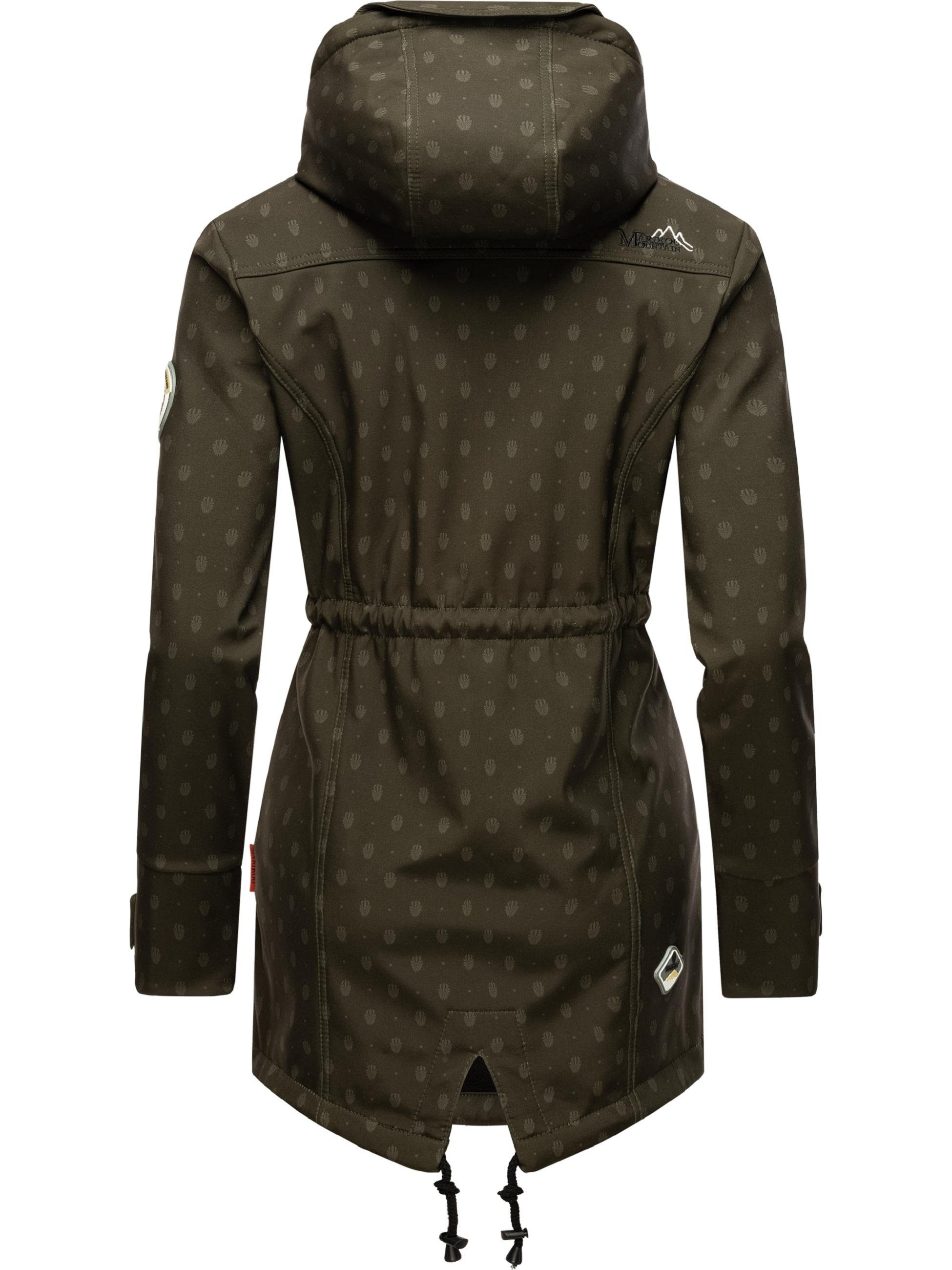Marikoo Outdoorjacke Zimtzicke Softshell Parka mit Kapuze