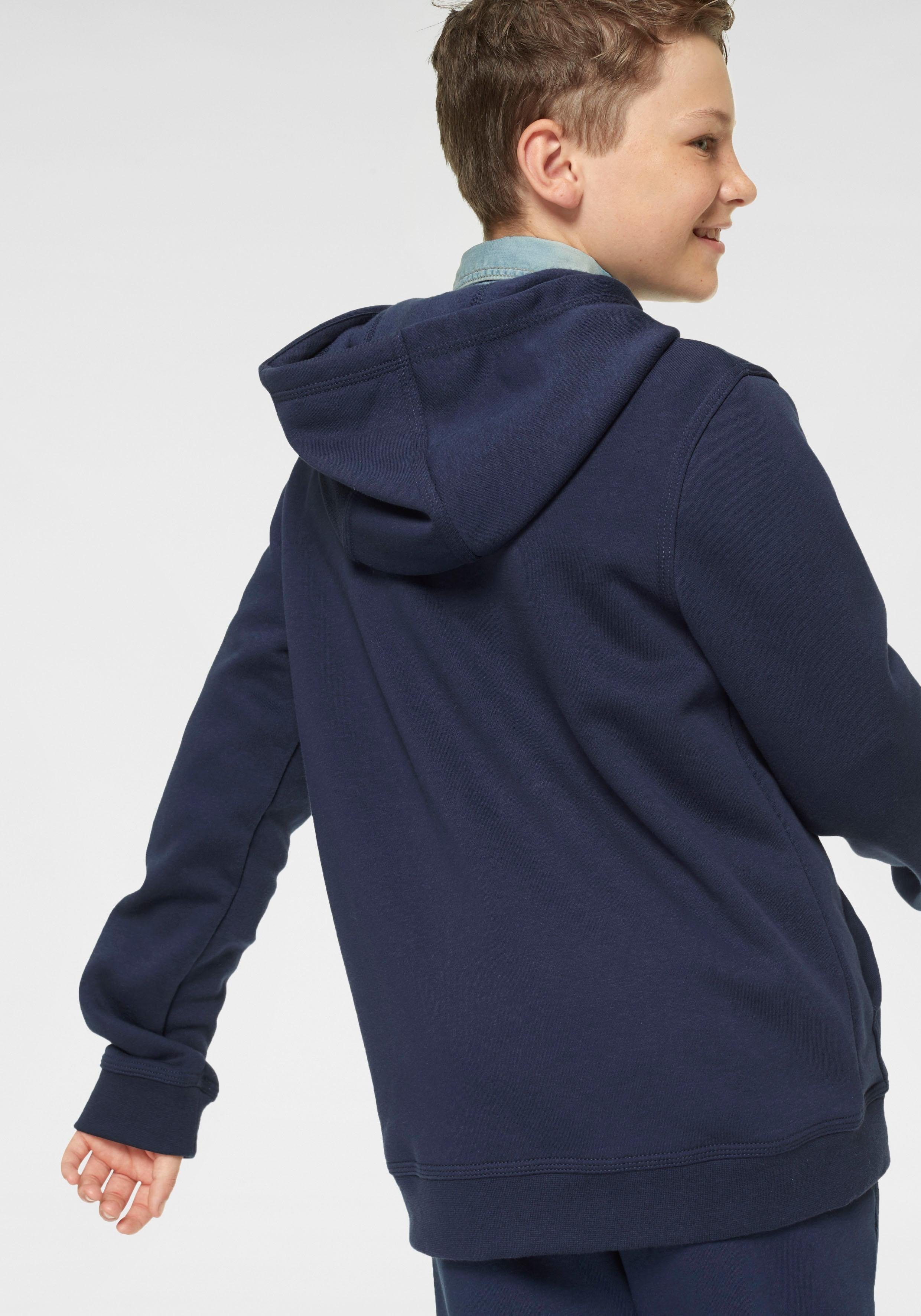 Kapuzensweatjacke NSW Kinder dunkelblau FZ HOODIE für CLUB - Nike Sportswear