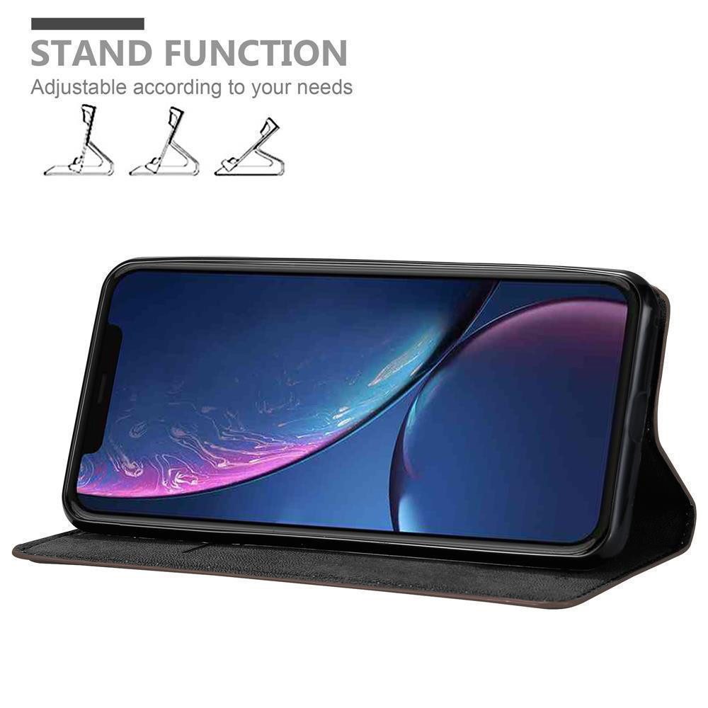 Cadorabo Handyhülle für iPhone 11 Hülle Apple iPhone 11, Hülle Schutzhülle mit Standfunktion, Magnetverschluss und Kartenfach