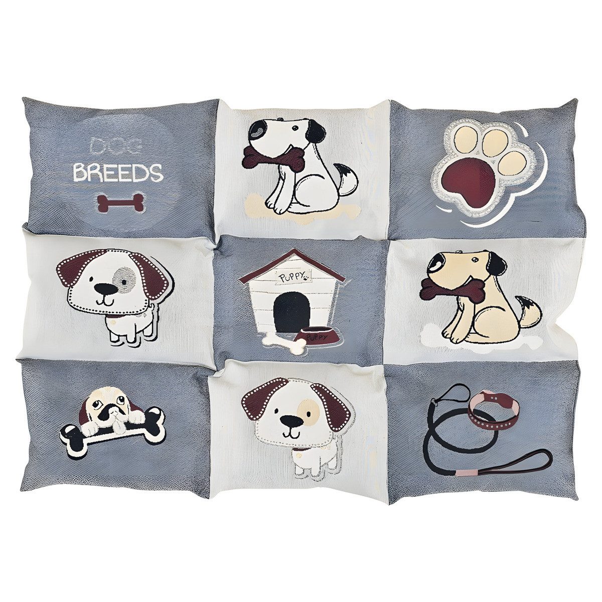 Nobby Tierkissen Hunde-Matte eckig Patcky grau/beige günstig online kaufen