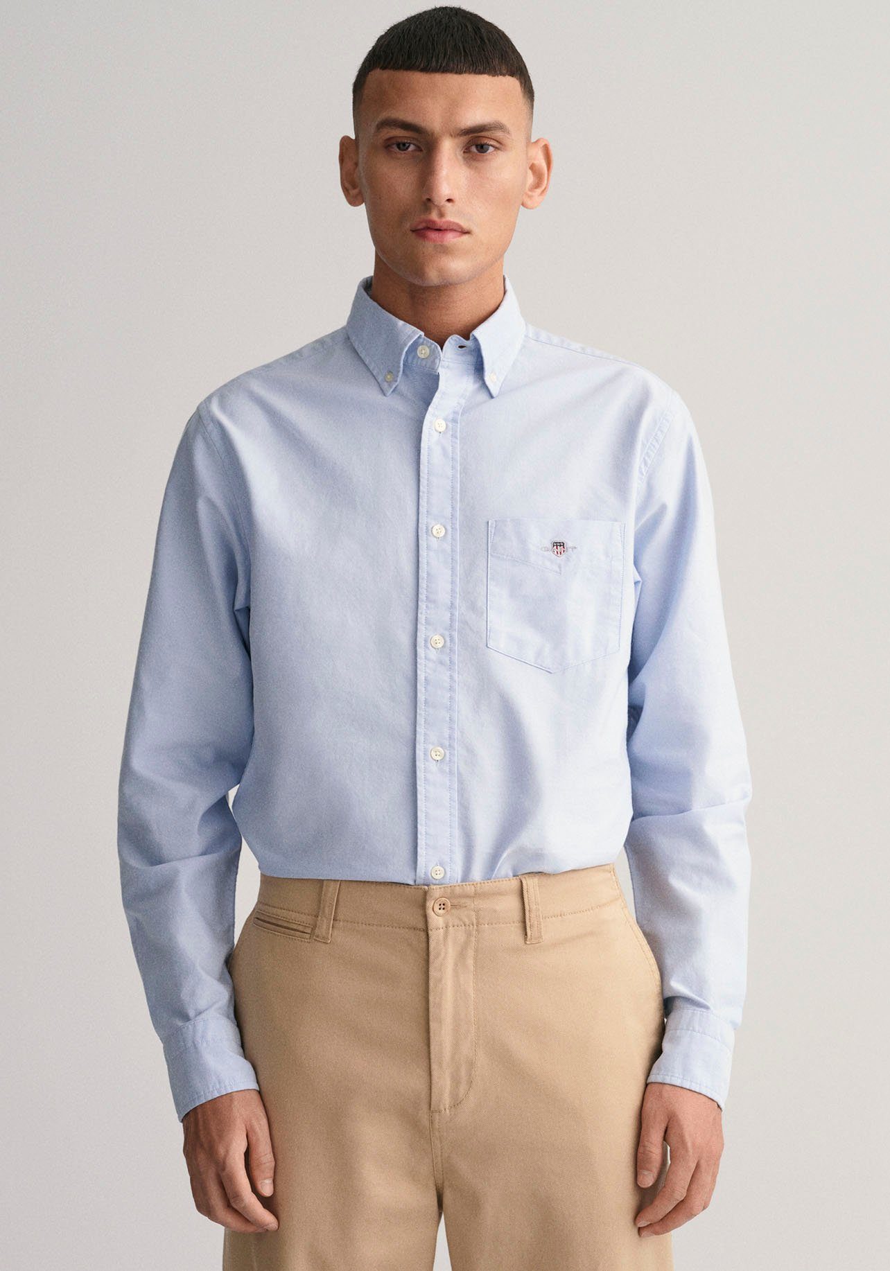 Gant Businesshemd REG OXFORD SHIRT Oxford Hemd Regular Fit light blue