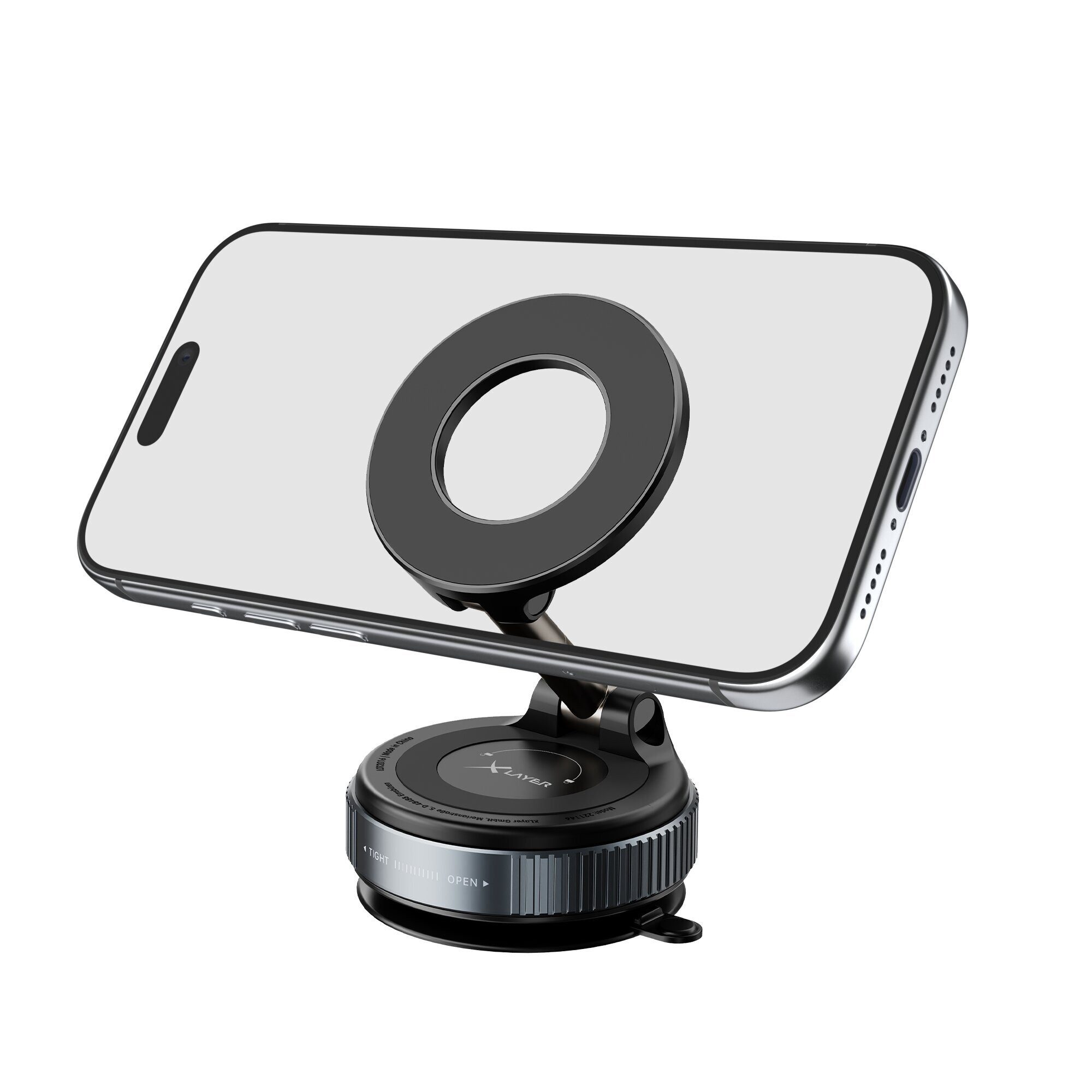 XLAYER Smartphone-Halterung Kfz-Halterung für Smartphone Magnetisch mit Saugnapf – Bild 4 von 5