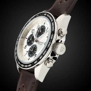 Gigandet Chronograph Racetrack, Mineralglas, Chronograph, Datumsanzeige, 24-Std. Anzeige, Tachymeter