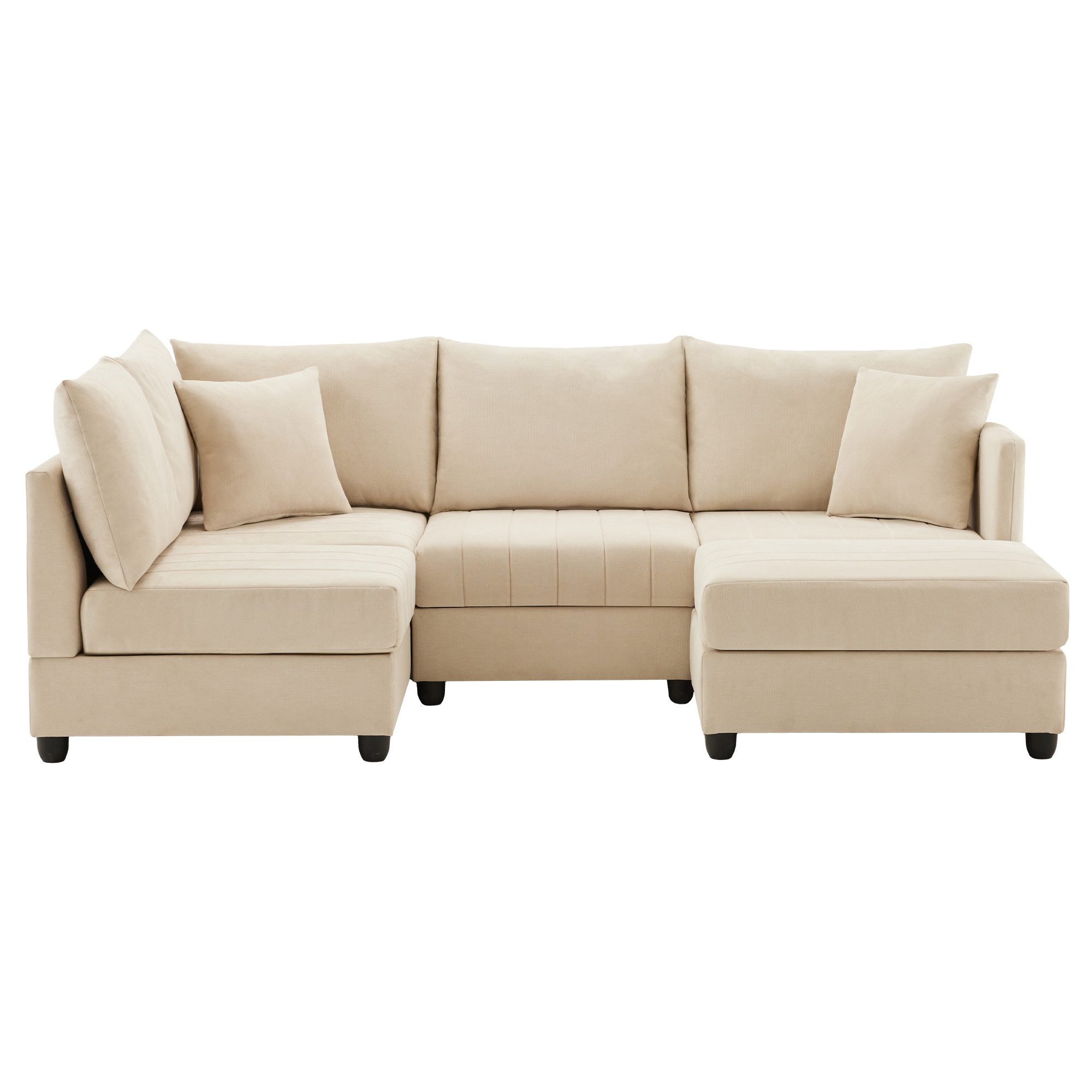 MODFU Schlafsofa für 3-5 Personen, flexibles Design, Polstersofa, Wohnzimme günstig online kaufen