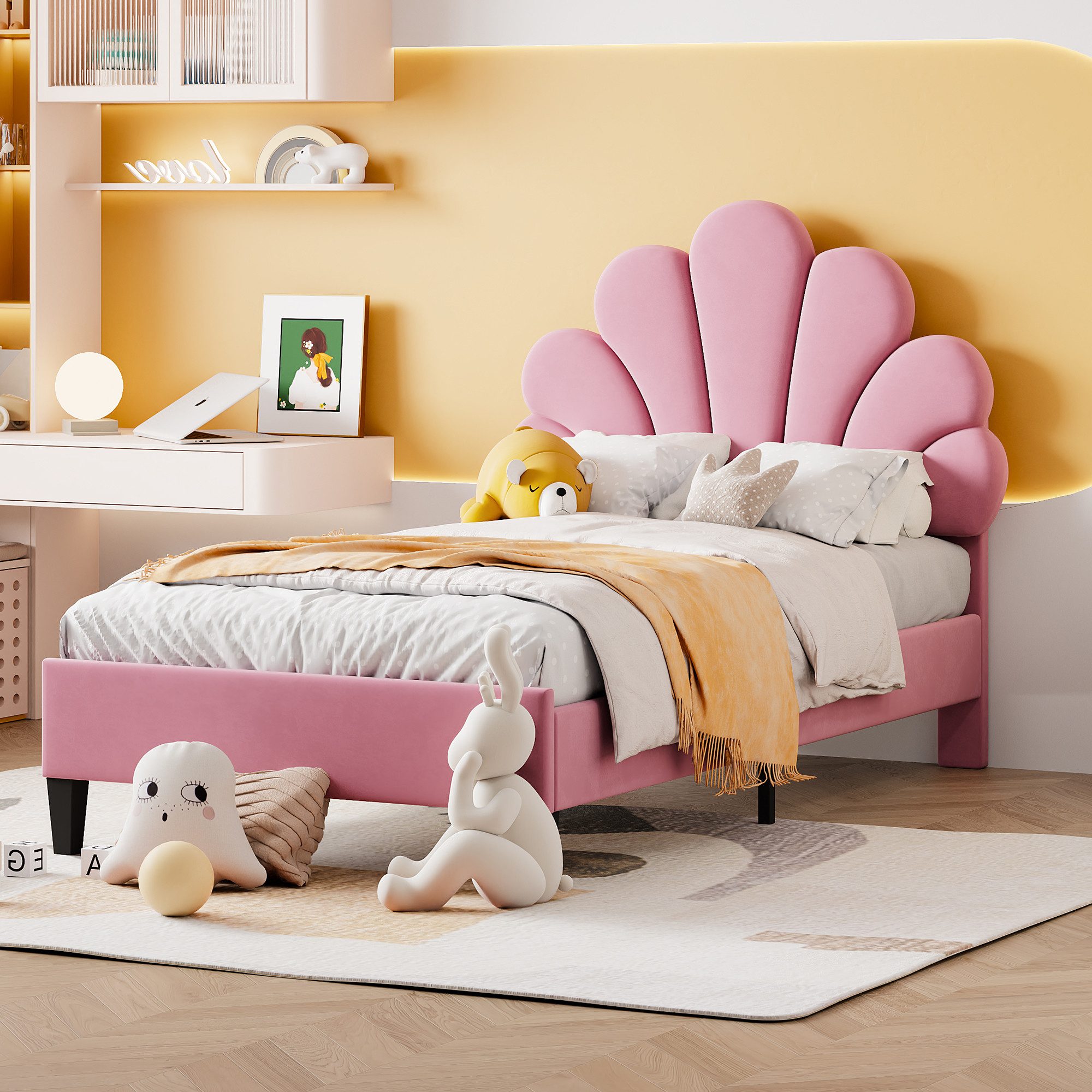 STILVORA Kinderbett 90x200 Polsterbett Gästebett mit günstig online kaufen
