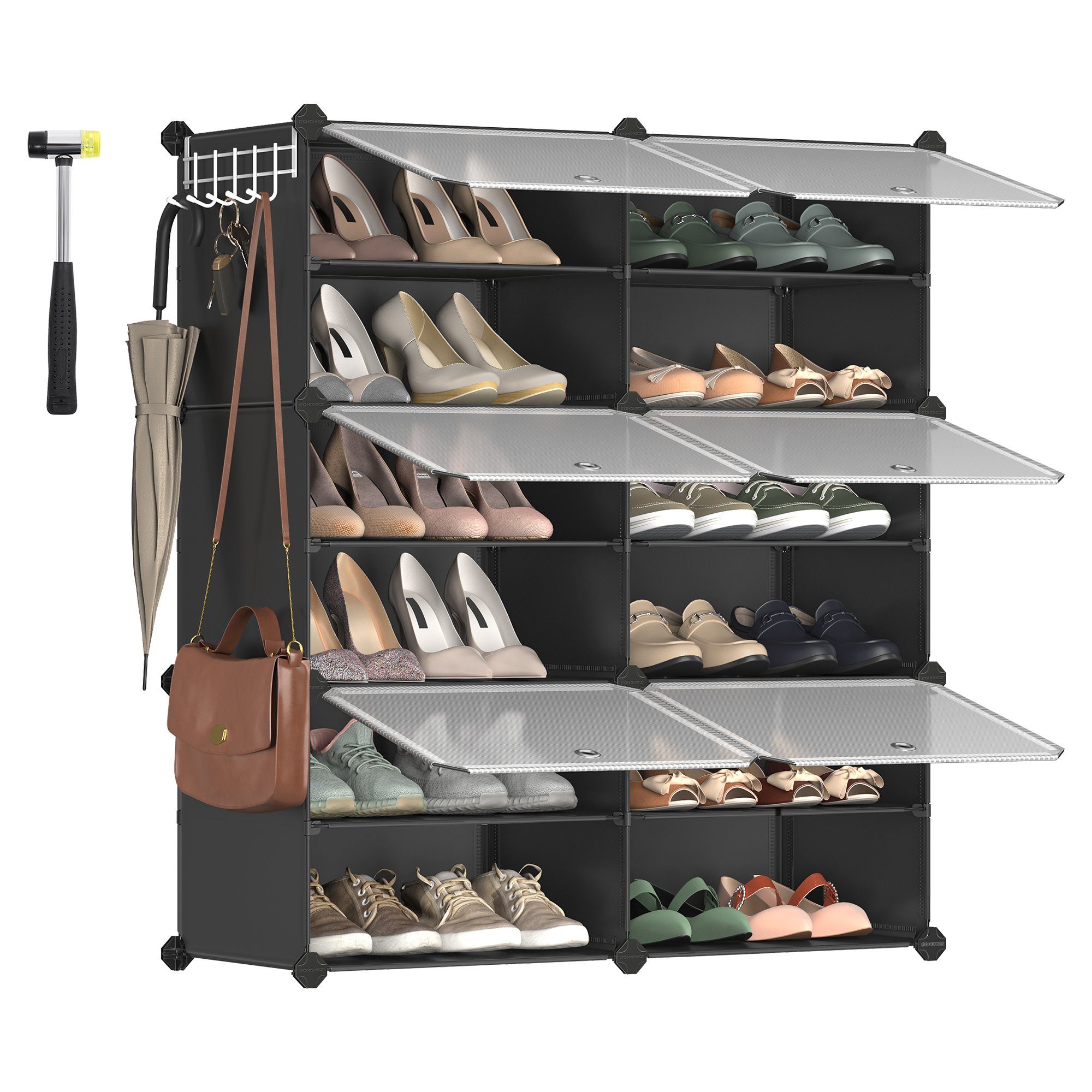 SONGMICS Schuhregal Schuhschrank, 4/6/10/12 Fächern mit günstig online kaufen