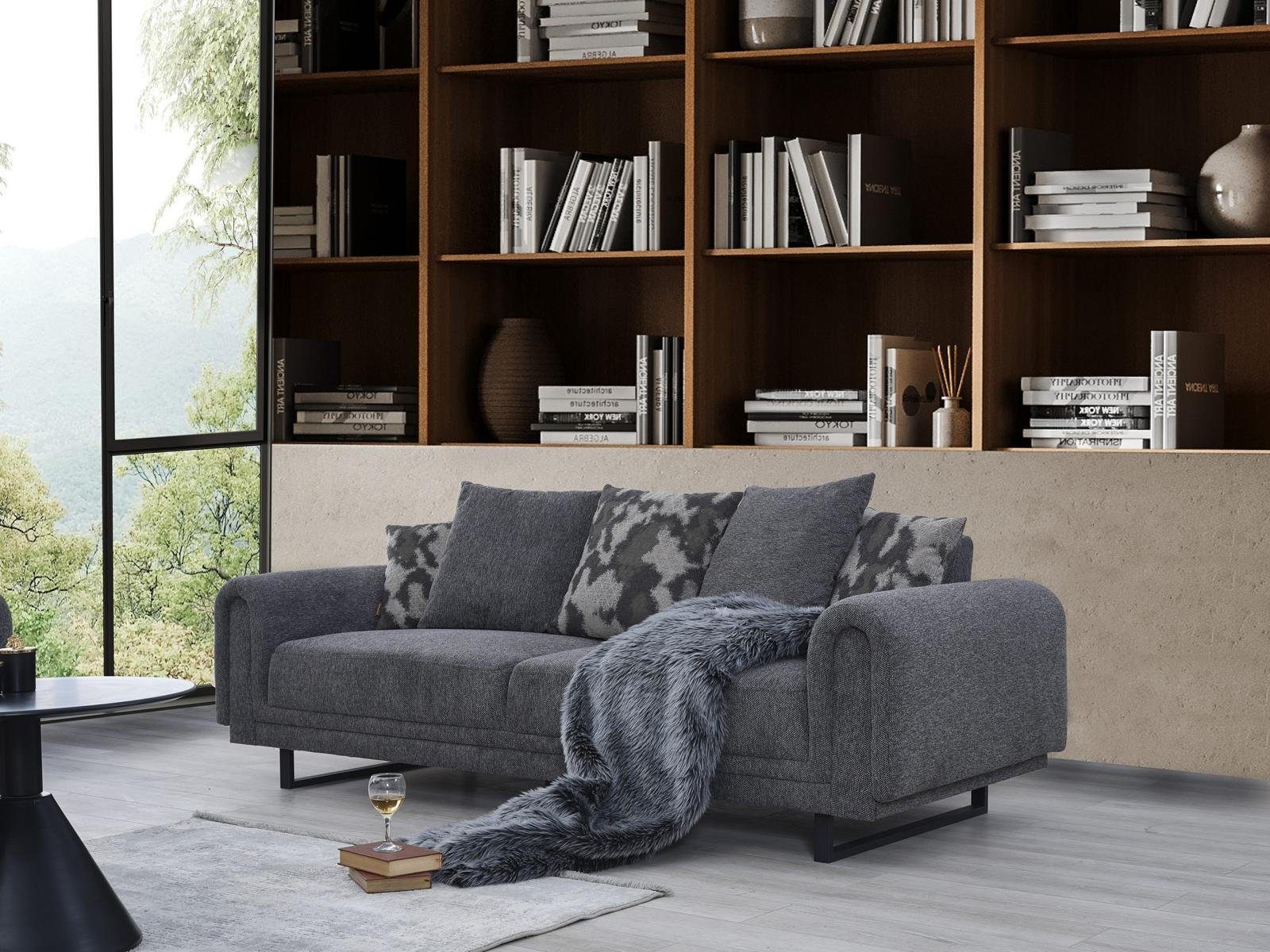 JVmoebel Sofa Luxus Wohnzimmer Sofa Dreisitzer Couch Modern Luxus Polstermöbel, 1 Teile, Made in Europa