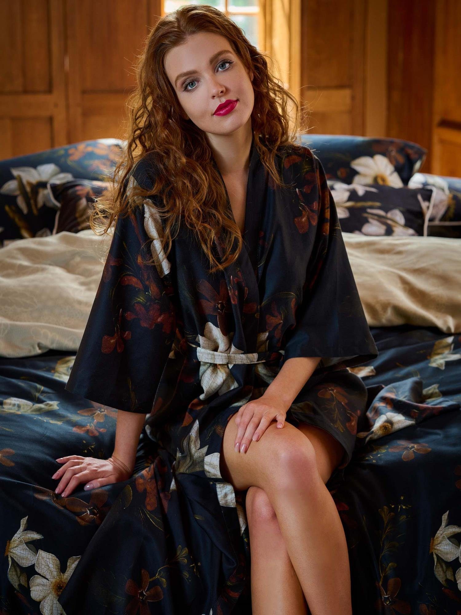 Essenza Kimono Jula Daffodils Reunited, Langform, günstig online kaufen