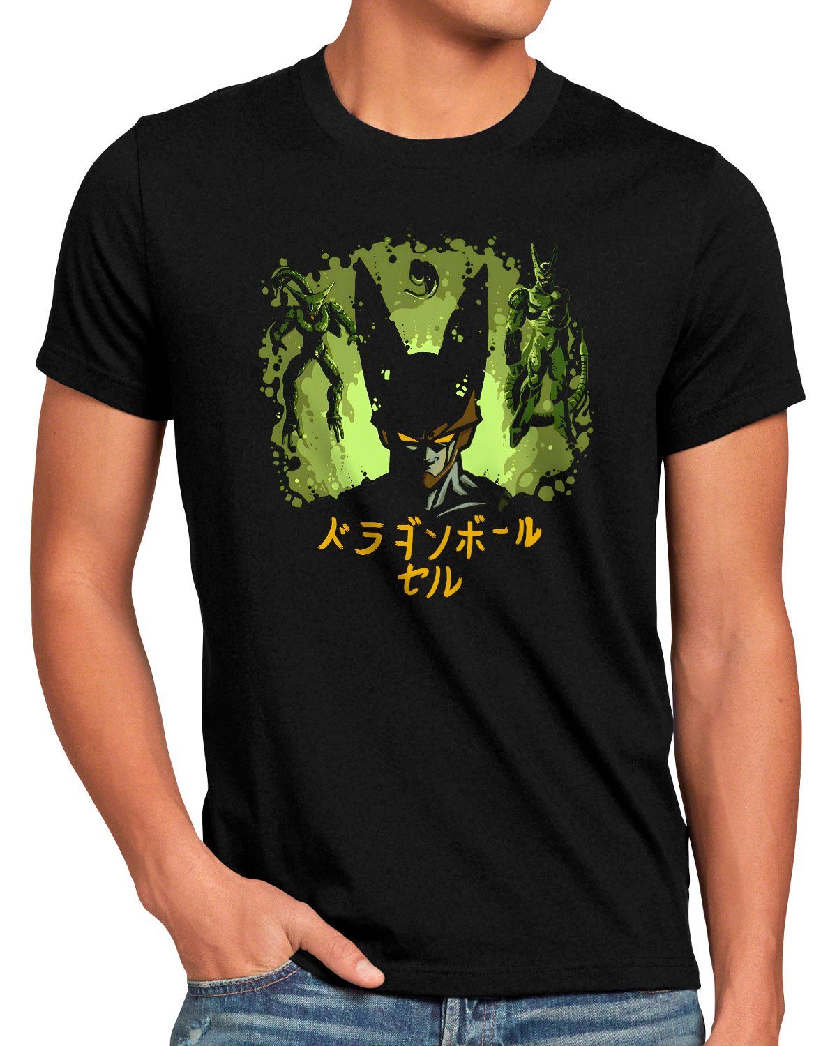 style3 Print-Shirt Herren T-Shirt Cell Heritage super dragonball z gt songoku breakers the kakarot