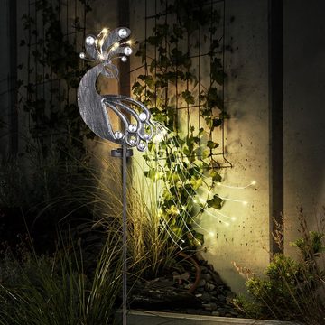 Globo LED Solarleuchte, Leuchtmittel inklusive, Warmweiß, Solarstecker Garten Steckleuchte Solarlampe für Außen Gartendeko 2x