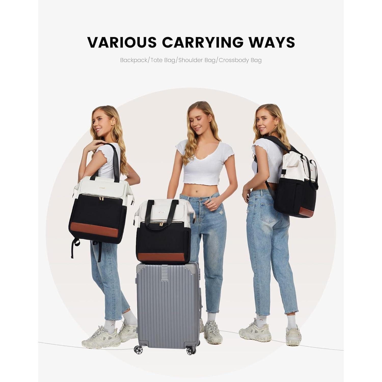 LuxusKollektion Laptoprucksack Damen Laptop Rucksack Schulrucksack günstig online kaufen