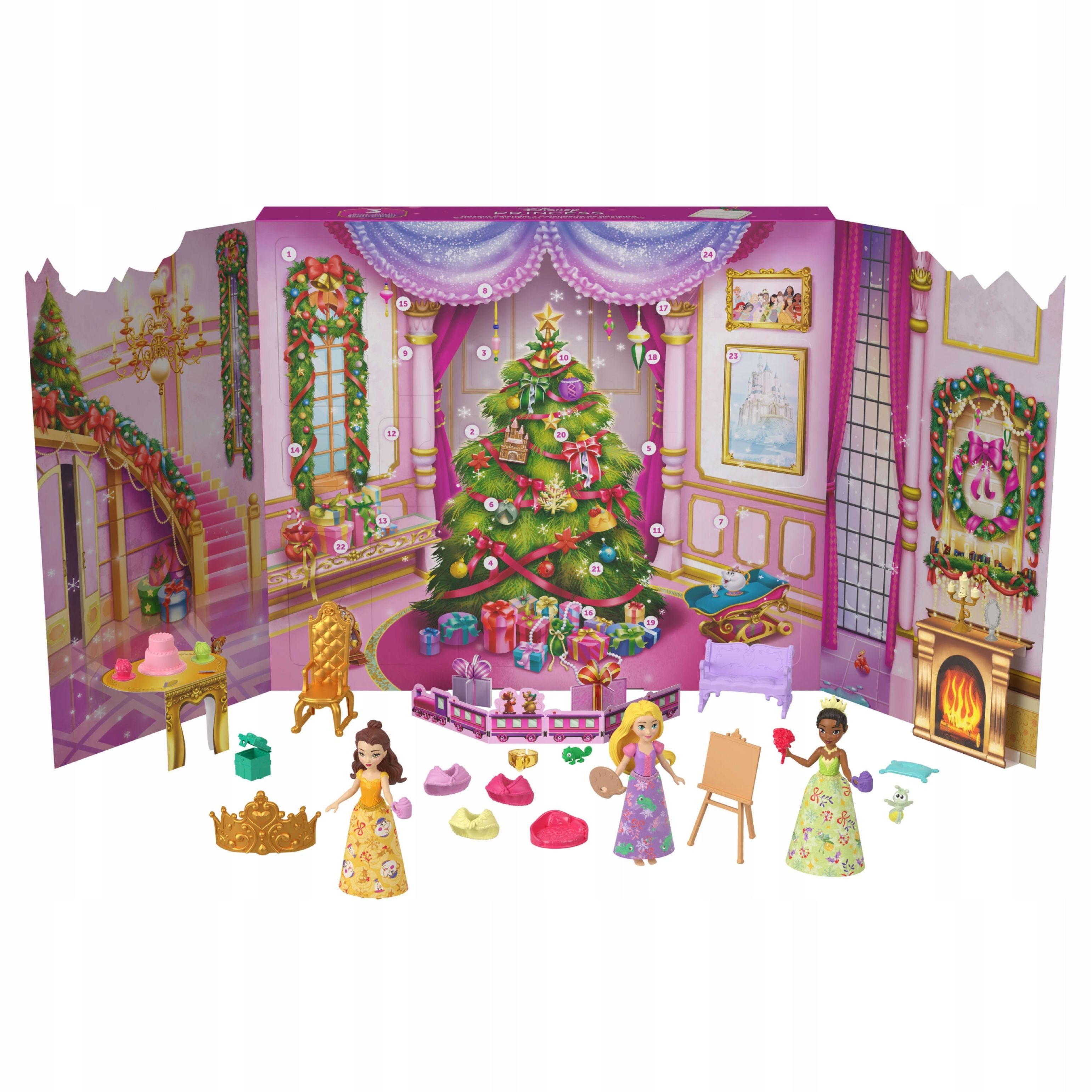 Mattel® Adventskalender Disney Princess Adventskalender – 24 Überraschungen & Mini Puppen (1-tlg)