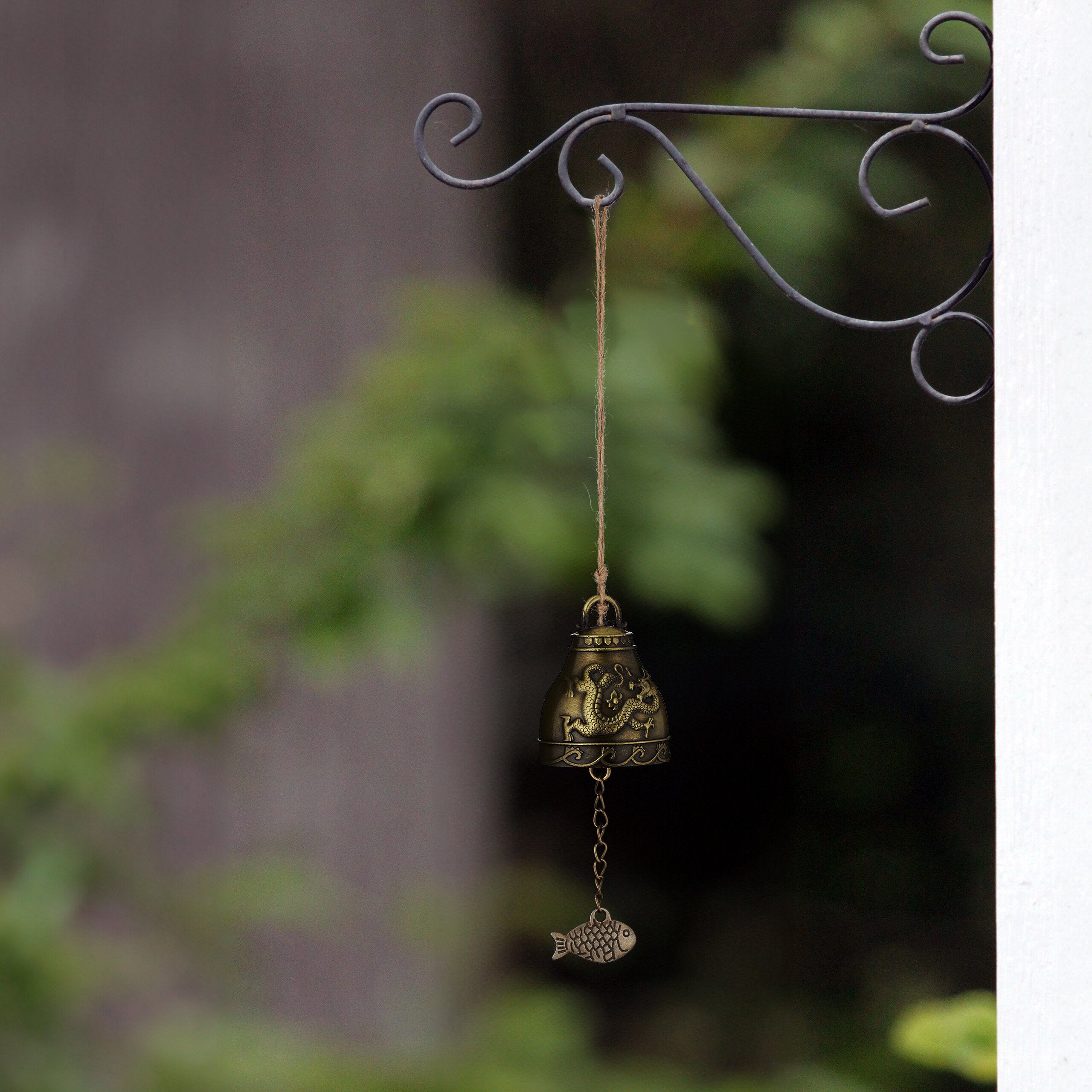 relaxdays Windspiel Glocken 4er Set Feng Shui