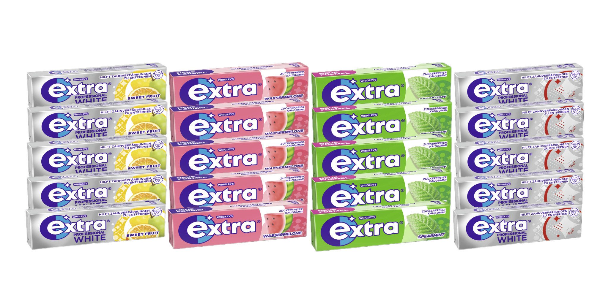 EXTRA Süßigkeit EXTRA Kaugummi Mix Fresh & Fruity Zuckerfrei