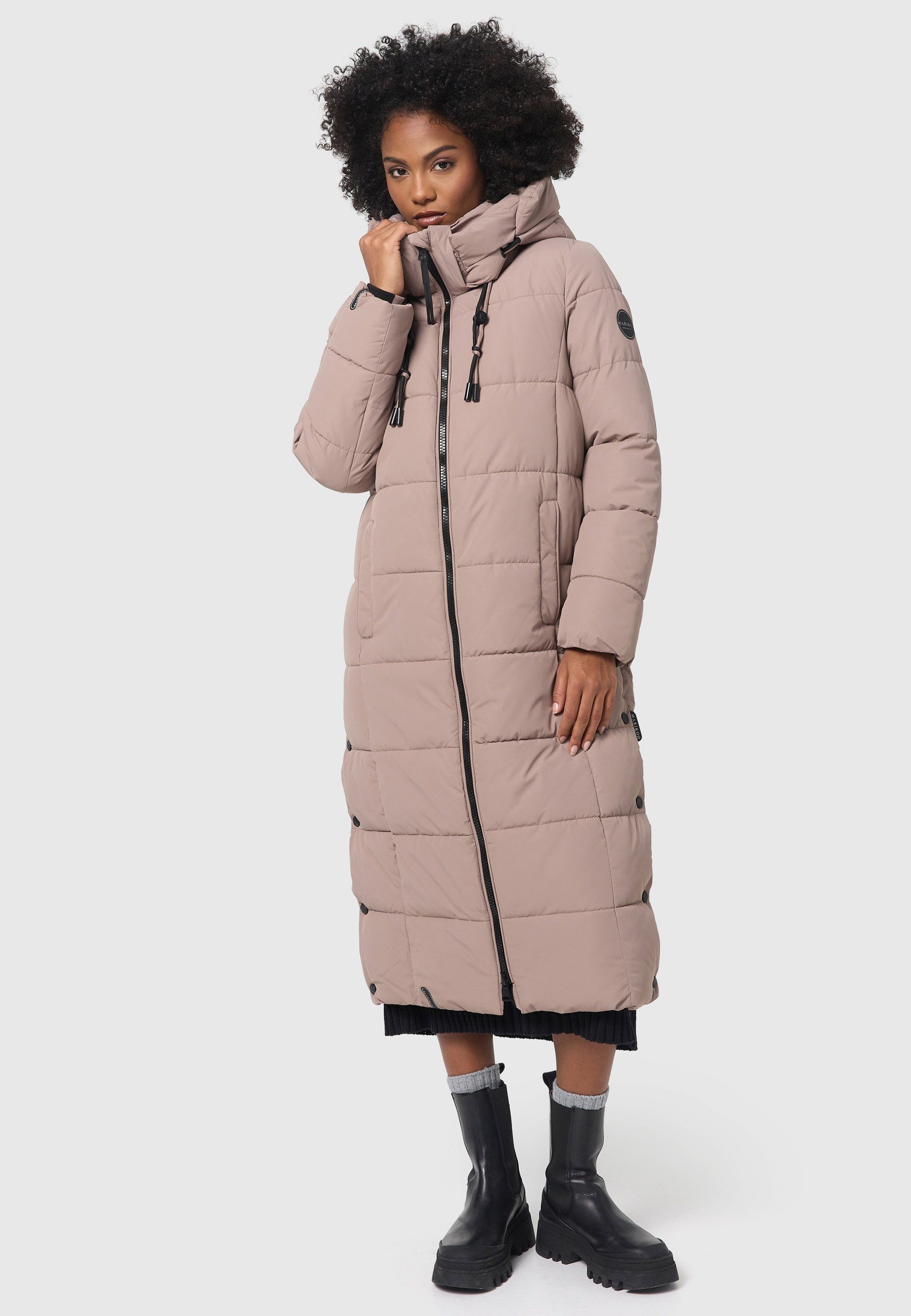 Marikoo Winterjacke Nadeshikoo XIV extra langer Winter Mantel gesteppt