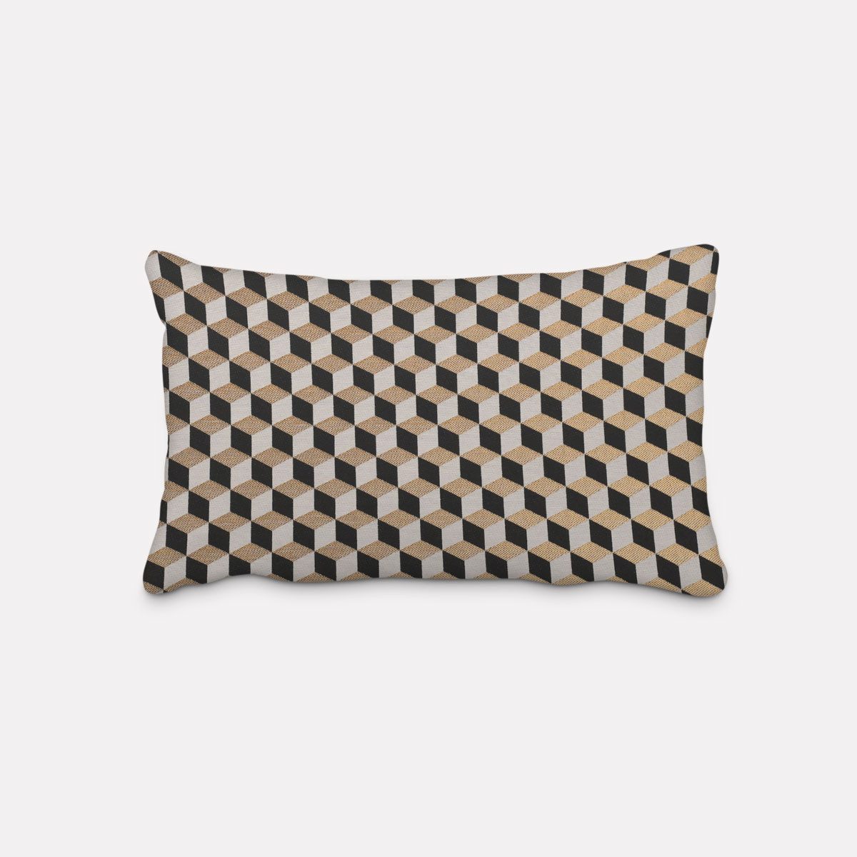 SCHÖNER LEBEN. Dekokissen SCHÖNER LEBEN. Kissenhülle Jacquard 3D Würfel sch günstig online kaufen