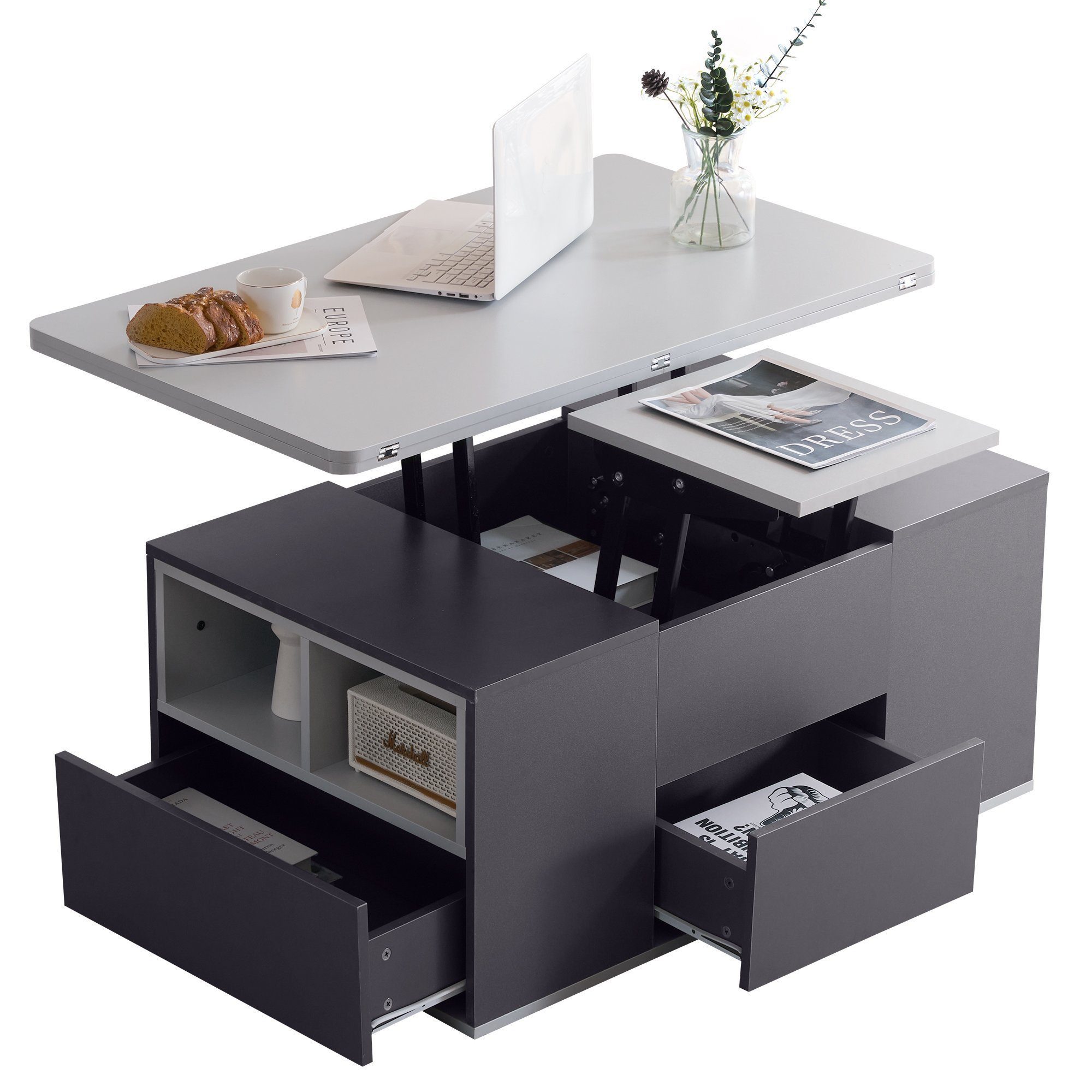 HAUSS SPOLE Couchtisch Hebbarer Multifunktionaler Couchtisch günstig online kaufen