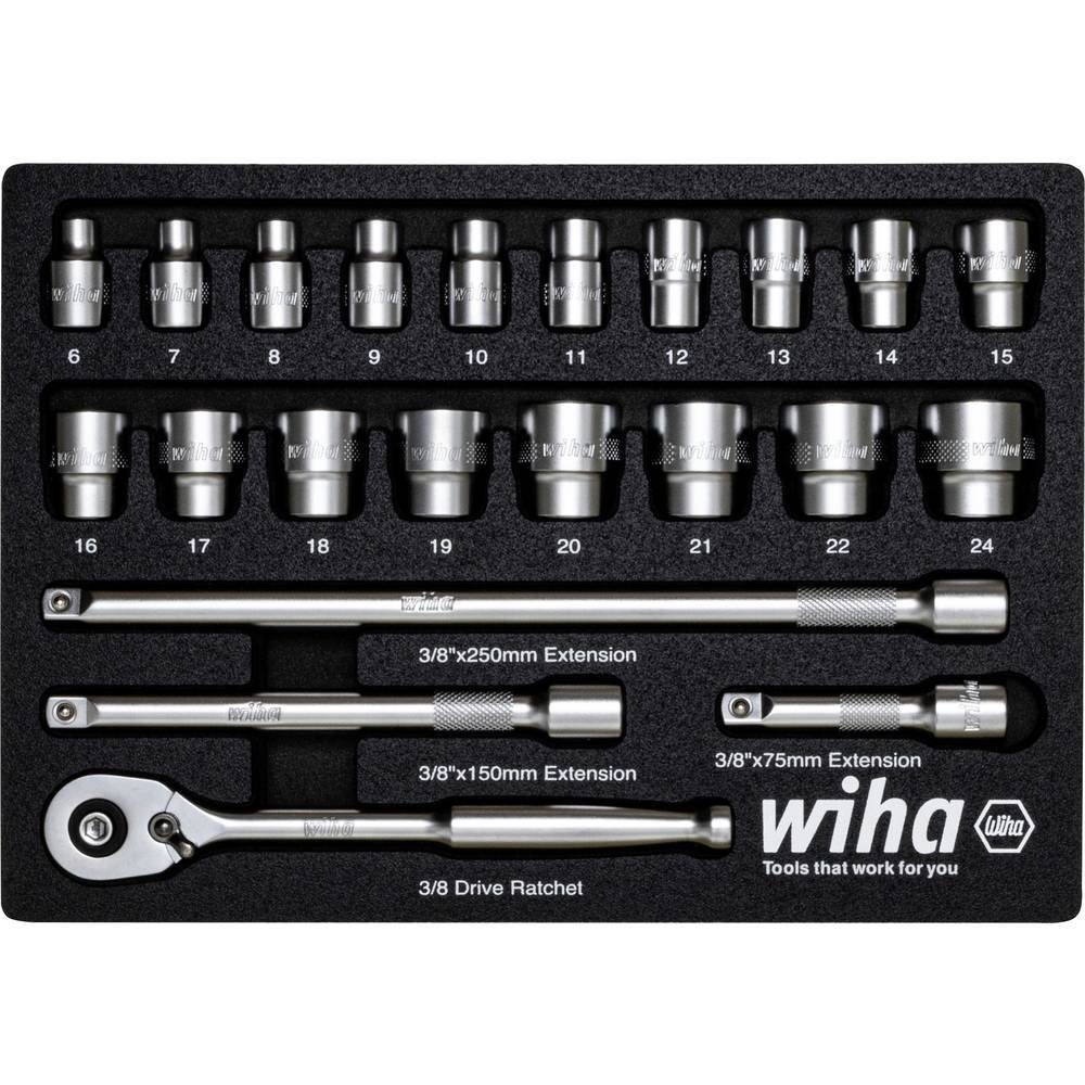 Wiha Ratsche Трещоткиschlüssel Set 3/8″ 22-tlg