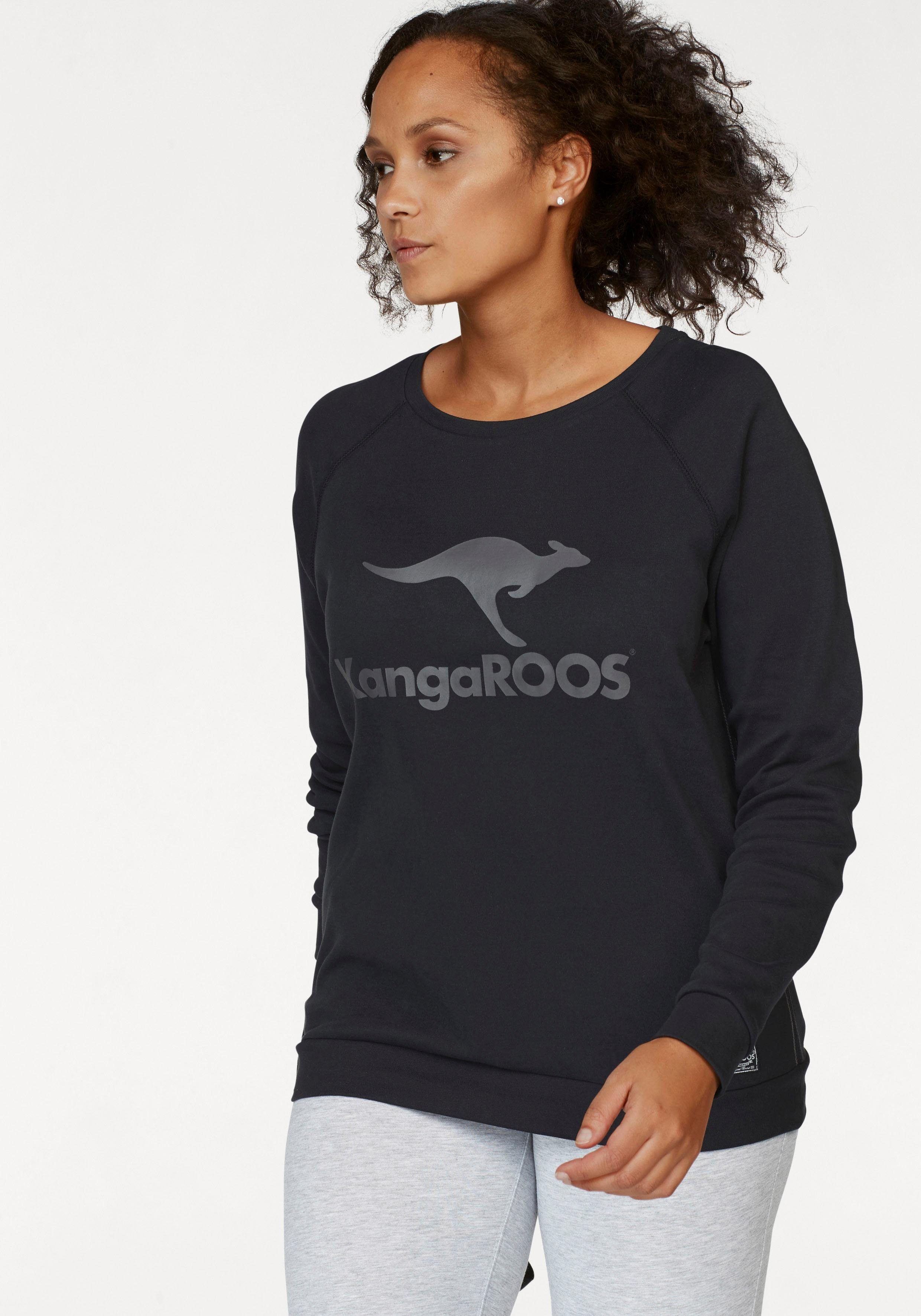 KangaROOS Sweater mit großem Label-Print vorne