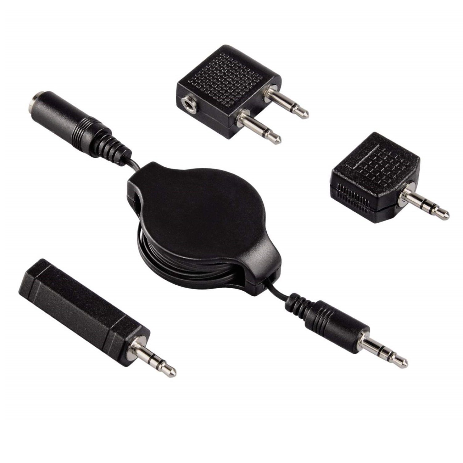 Hama »FlugzeugAdapter Set 3,5mm 6,3mmm Klinke« AudioKabel, 3,5mmKlinke, 3,5mm Klinke, 6,3mm