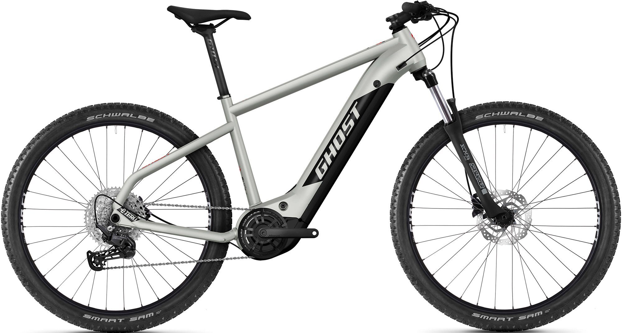 Ghost E-Bike Mountainbike E-Teru Y Universal, 12 Gang Shimano Deore RD-M6100 Schaltwerk, Kettenschaltung, Mittelmotor, 630 Wh, Pedelec, Elektrofahrrad für Damen u. Herren, MTB