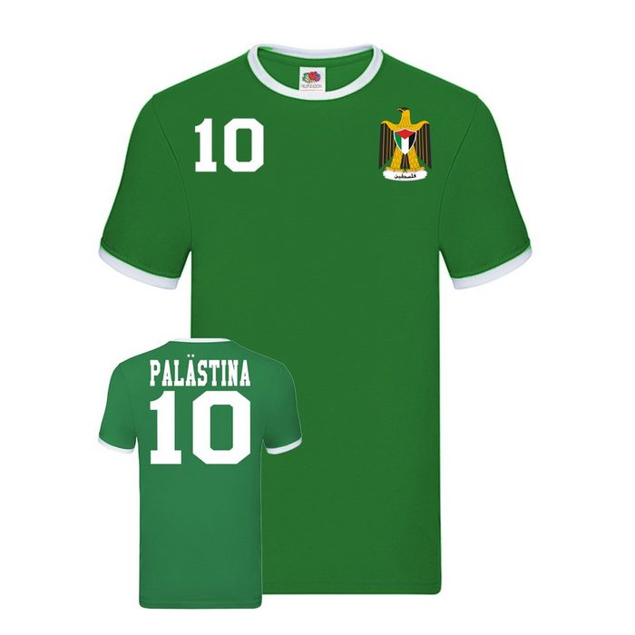 Blondie & Brownie T-Shirt Herren Palästina Palestine Sport Trikot Fußball Weltmeister Meister WM