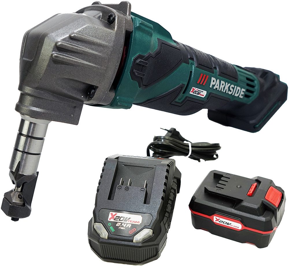Parkside Akku-Knabber 20V Akku Nibbler Knabber Blechknabber Blechnibbler PMKA 20, 20 in v, 20 in V