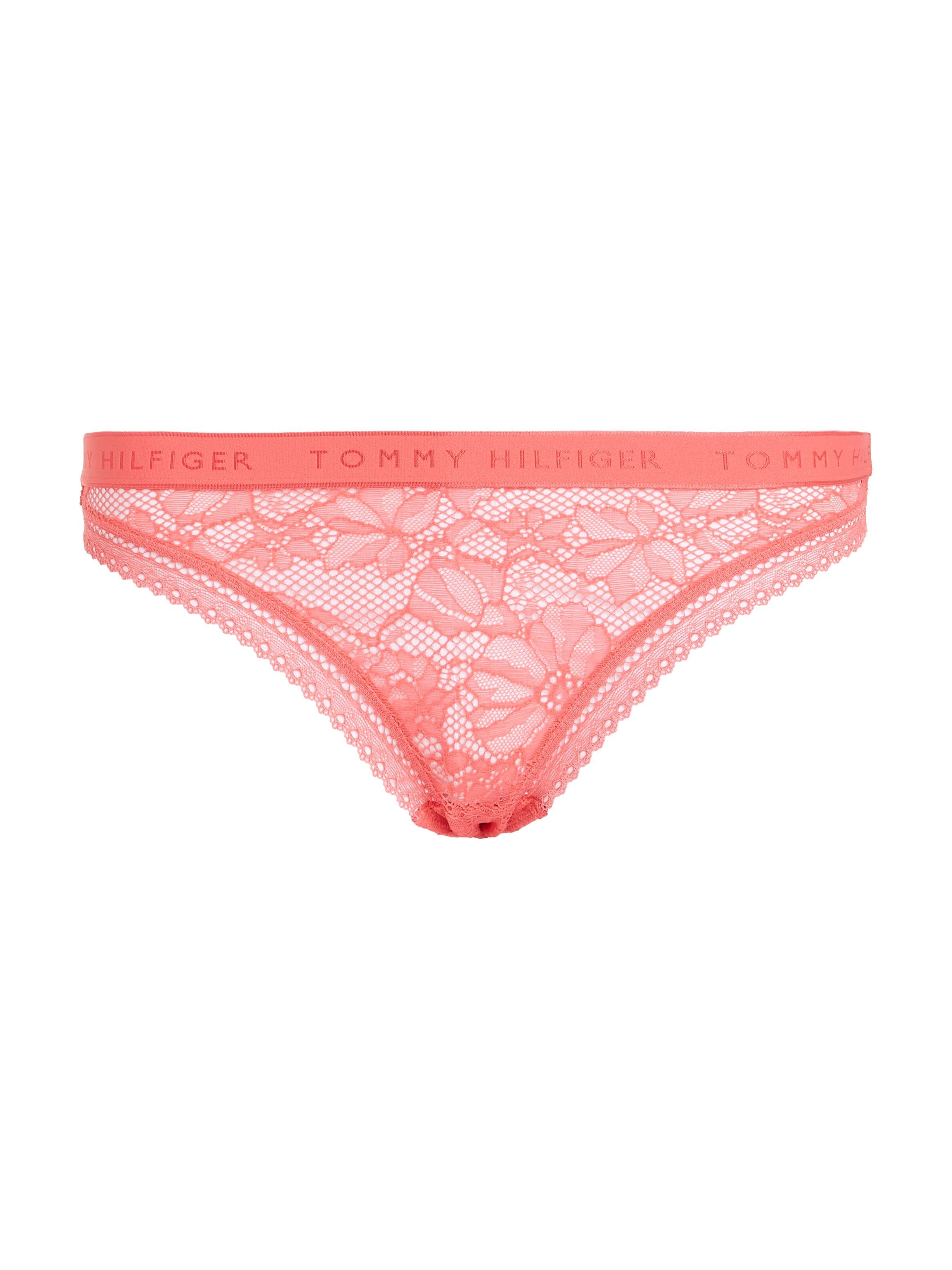 Underwear und Hilfiger T-String Pink_Dawn Logobund THONG Spitze Tommy mit