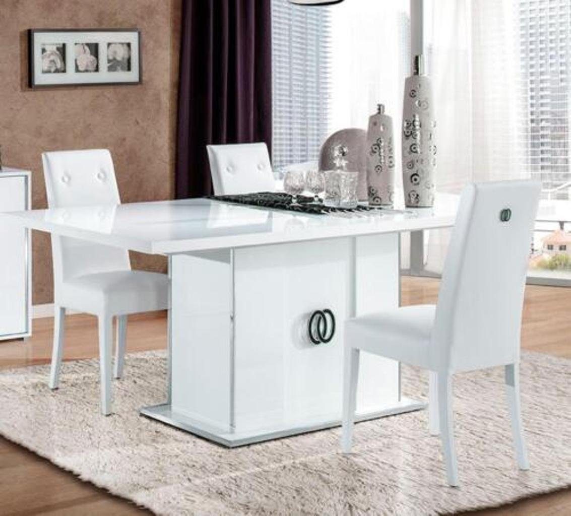JVmoebel Esstisch, Holz Tisch Esstisch Tische Wohnzimmer Weiß Esszimmer Design