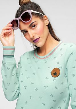 Ocean Sportswear Sweatshirt mit Lederimitatbadge