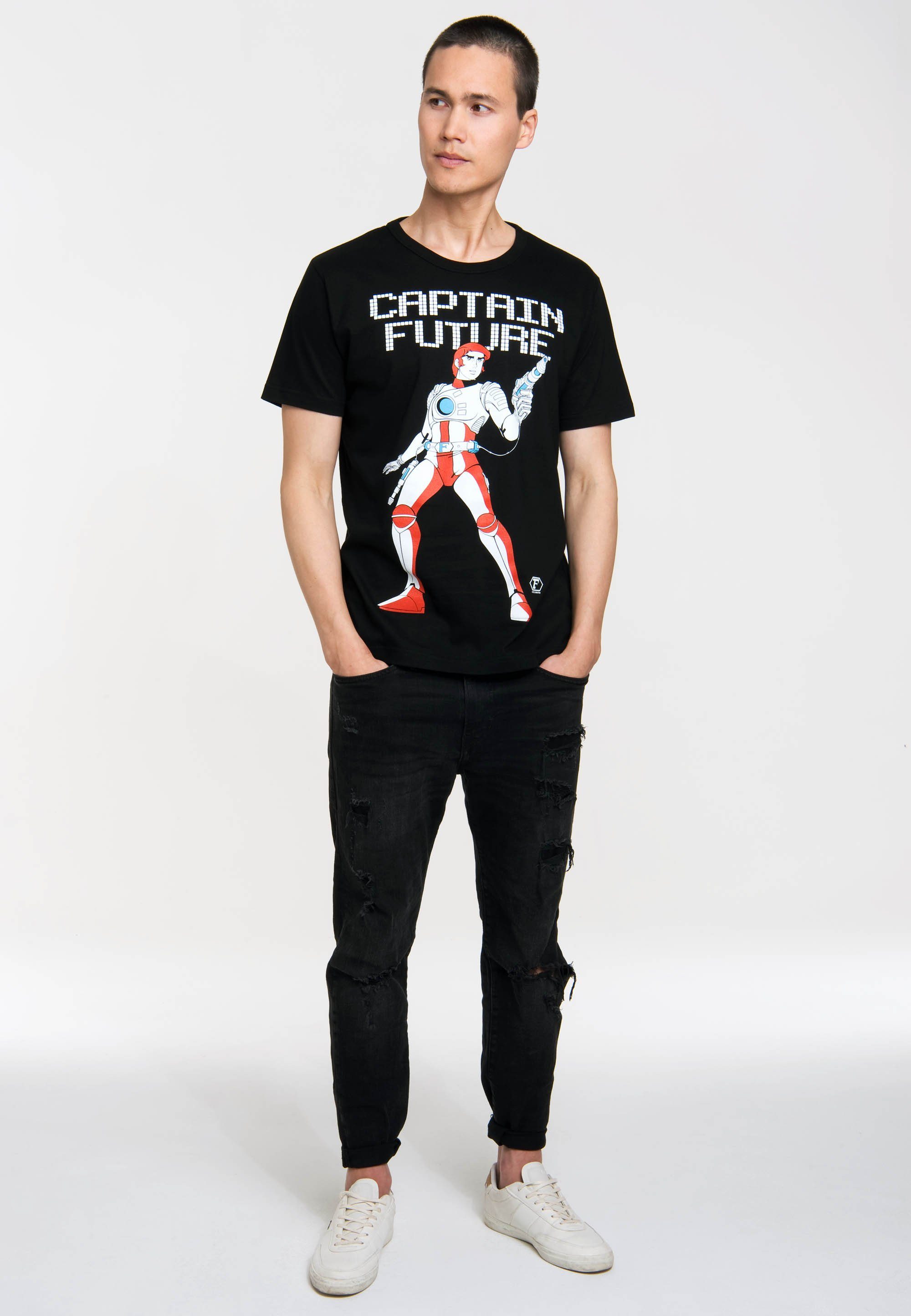 T-Shirt Captain Future Captain coolem mit LOGOSHIRT Future-Frontprint