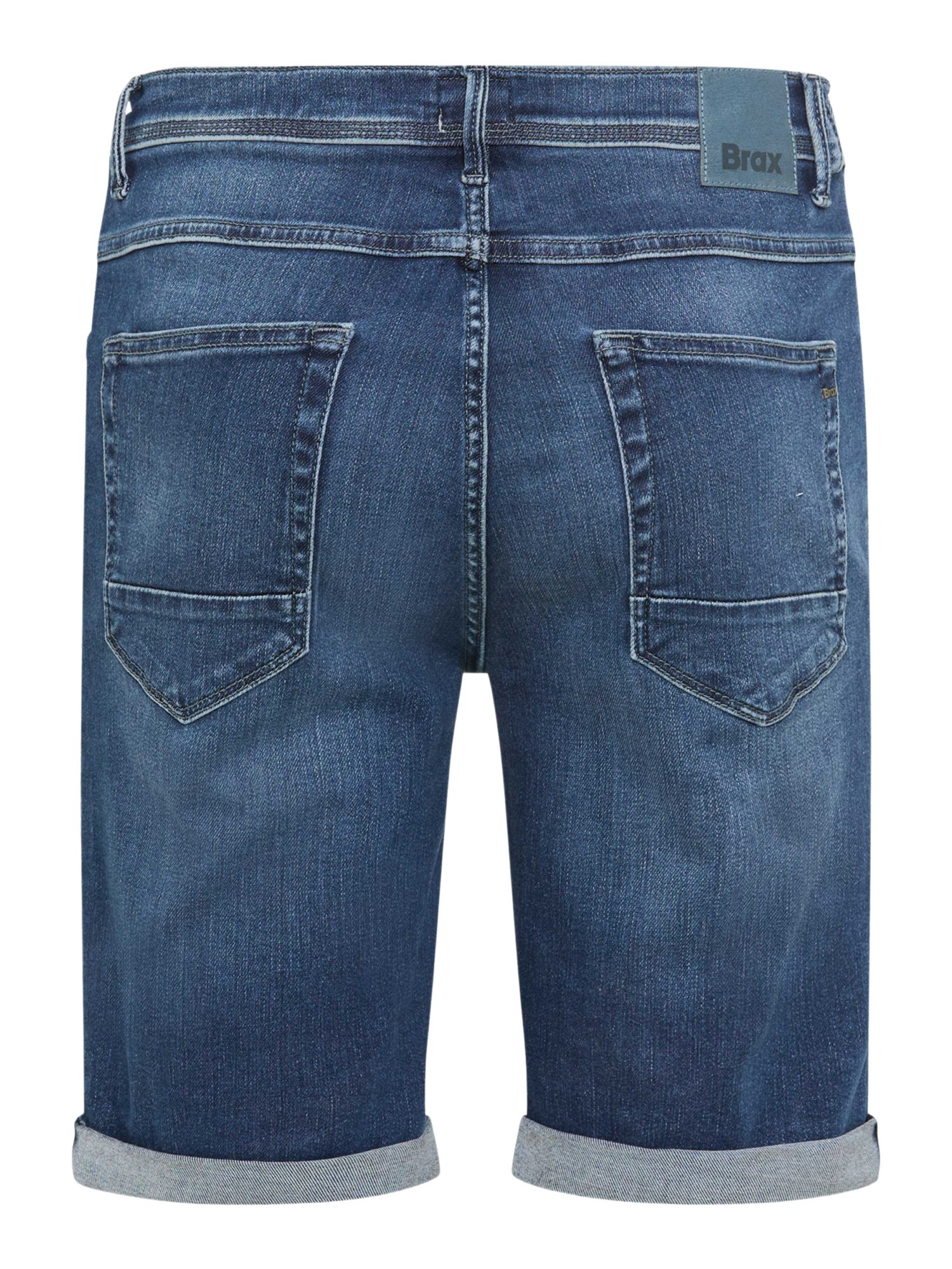 Brax Bermudas blau, Freizeit, Baumwolle, Unifarben, Slim Fit, Niedrig