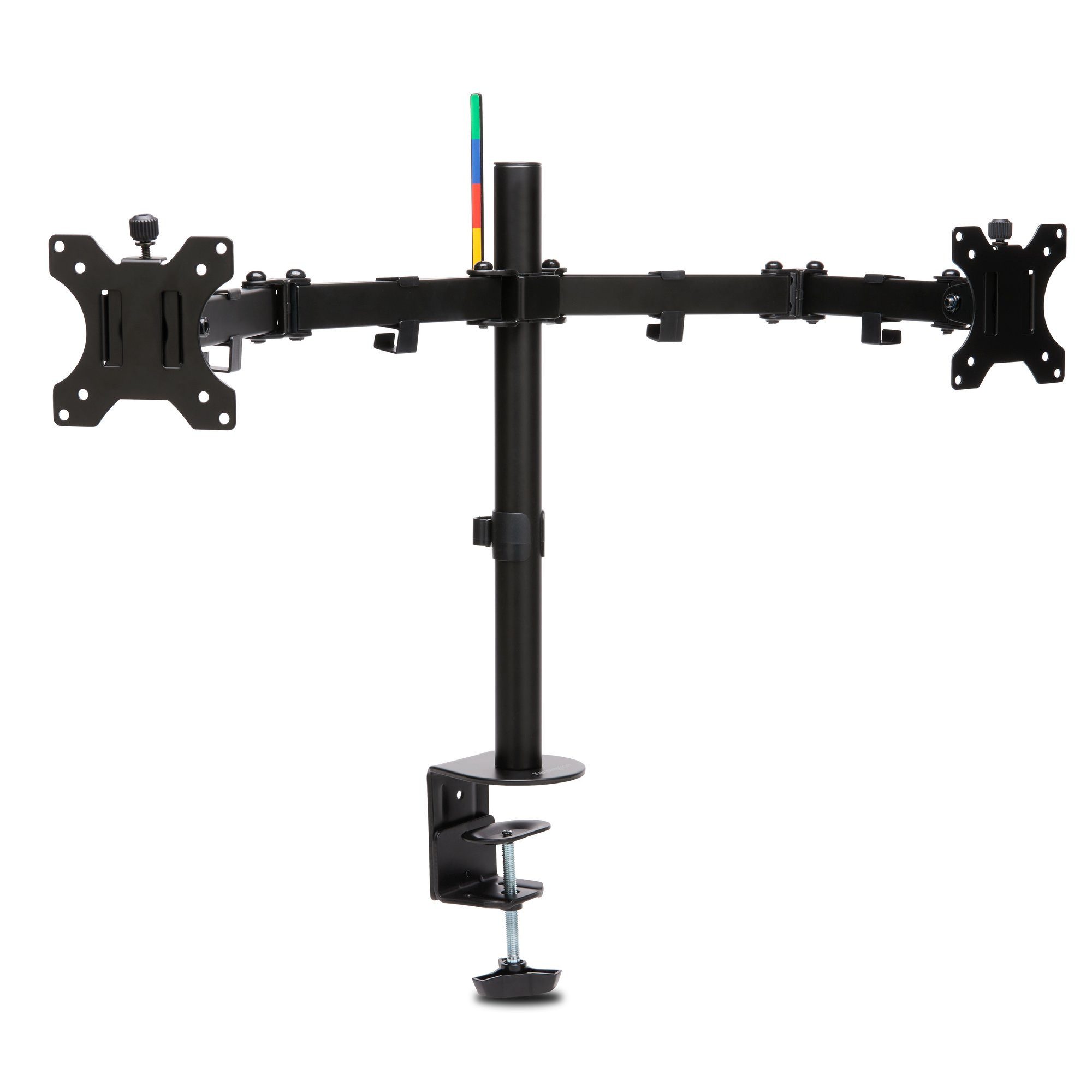 KENSINGTON Monitor-Halterung Monitorarm Bildschirmhalter Schreibtischhalterung, (bis 32.0 Zoll, Spar-Set, 1-tlg., bis 399 mm Auszug stabil, 2 Monitore, bis 32 Zoll, 6 Gelenke, C-Klemme)