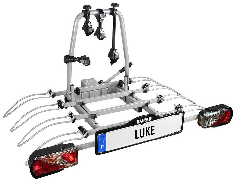 EUFAB Kupplungsfahrradträger Luke, für max. 4 Räder, Bis max. 4 Fahrräder