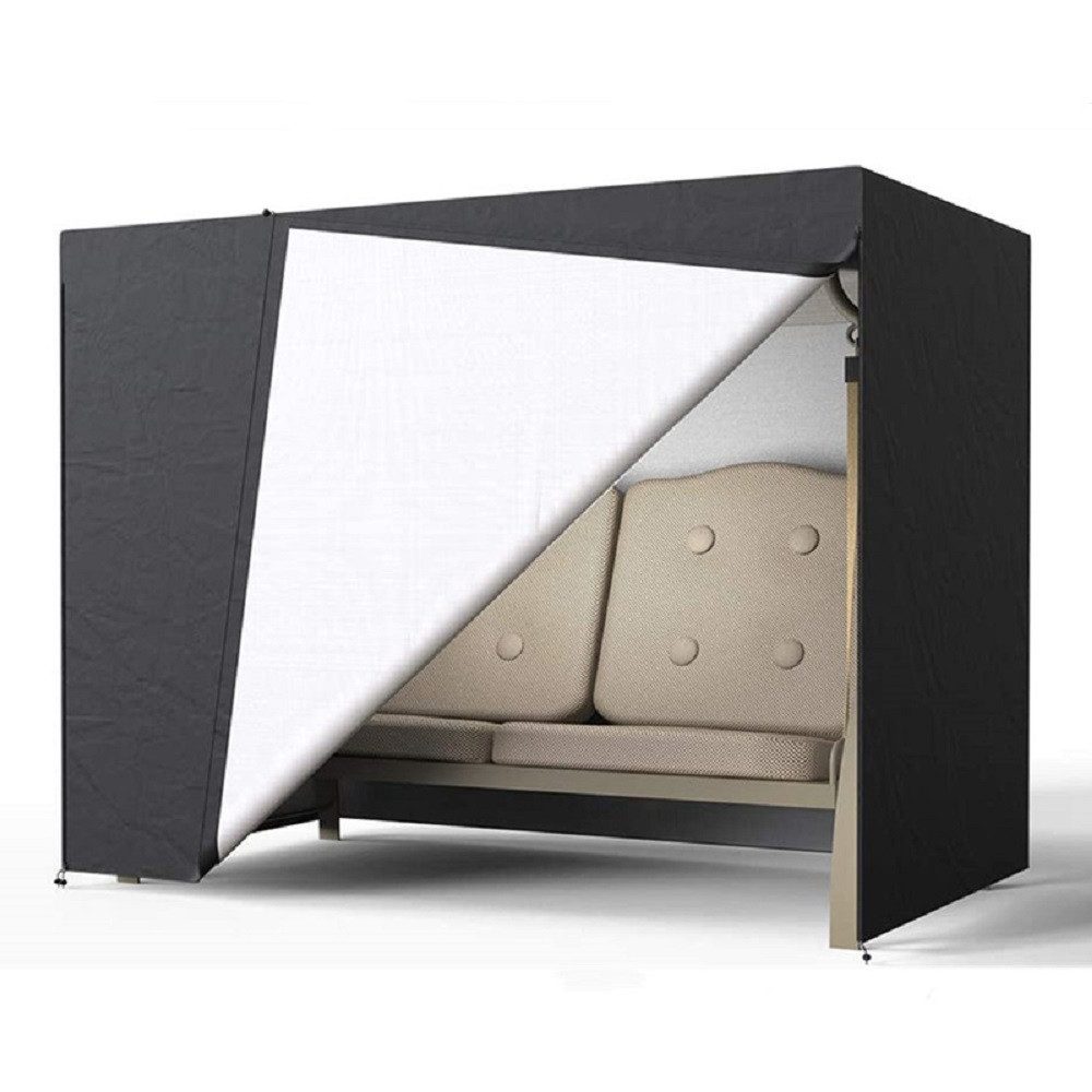 AURIVION Schutzhüllen-Sandsäcke Hollywoodschaukel Schutzhülle 3 Sitzer aus Oxford Material, Alle Innenmöbel, (Set, 1-tlg., Schutzhaube für Gartenschaukel 3-Sitzer für Outdoor Einsatz), Gartenmöbel Abdeckplane für Schaukel wetterfest & robust
