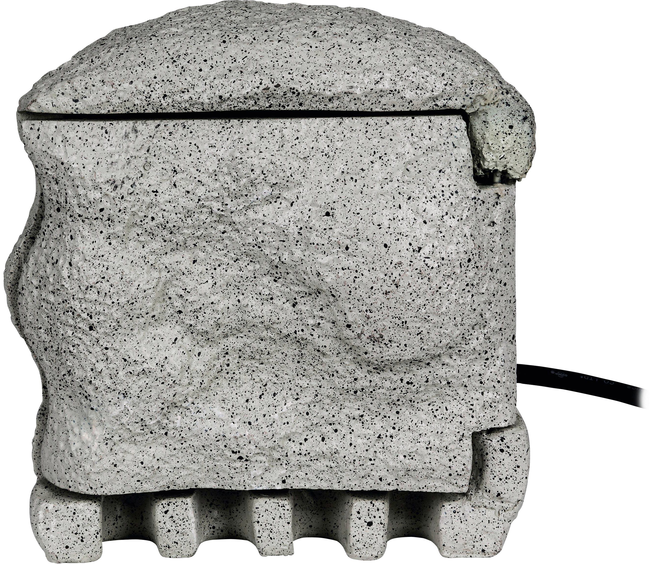 Piedra, HEITRONIC 24-h-Timer Außensteckdose, Steinoptik, eingebauter Gartensteckdose