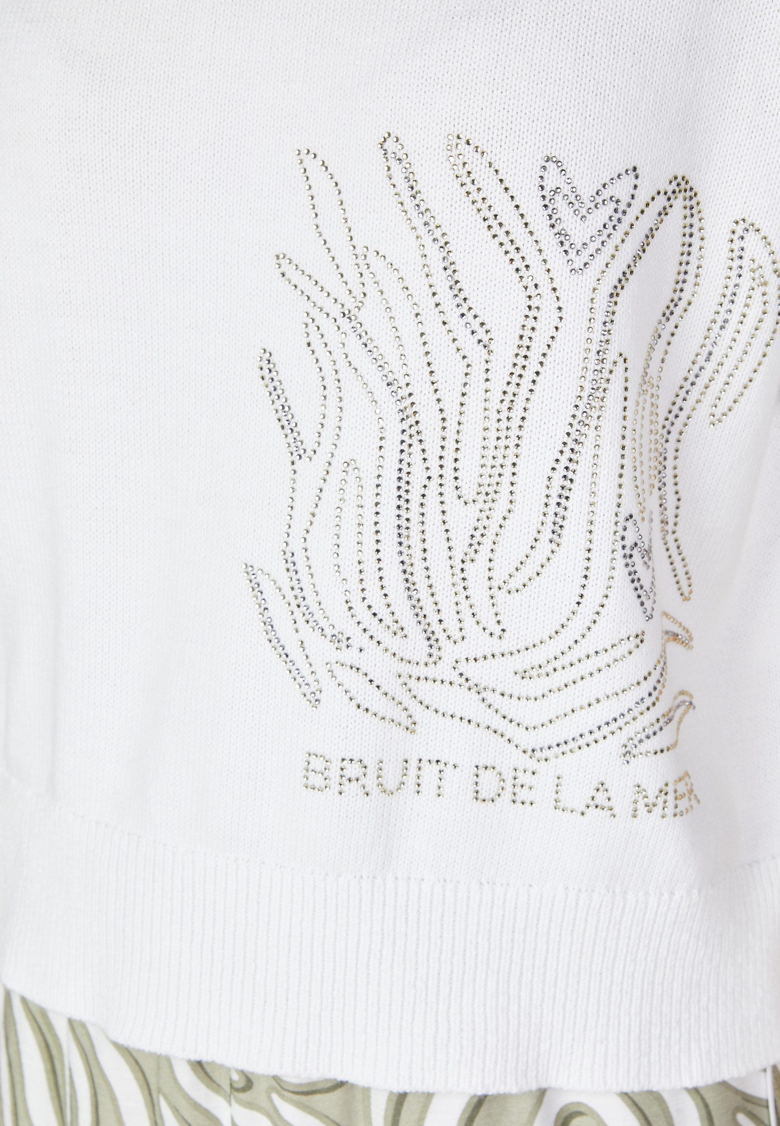 MARC AUREL Strickpullover mit Strass-Motiv