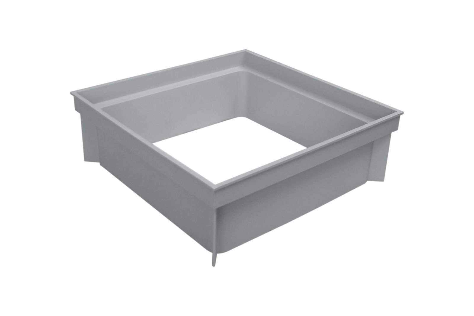 Marley Deutschland GmbH Erdschacht Kunststoff Aufsatz für Einlaufschacht Nennmaß: 300x300mm, 30x30x10 cm, 1-St., laugen- und säurebeständig, kürzbar und frostsicher