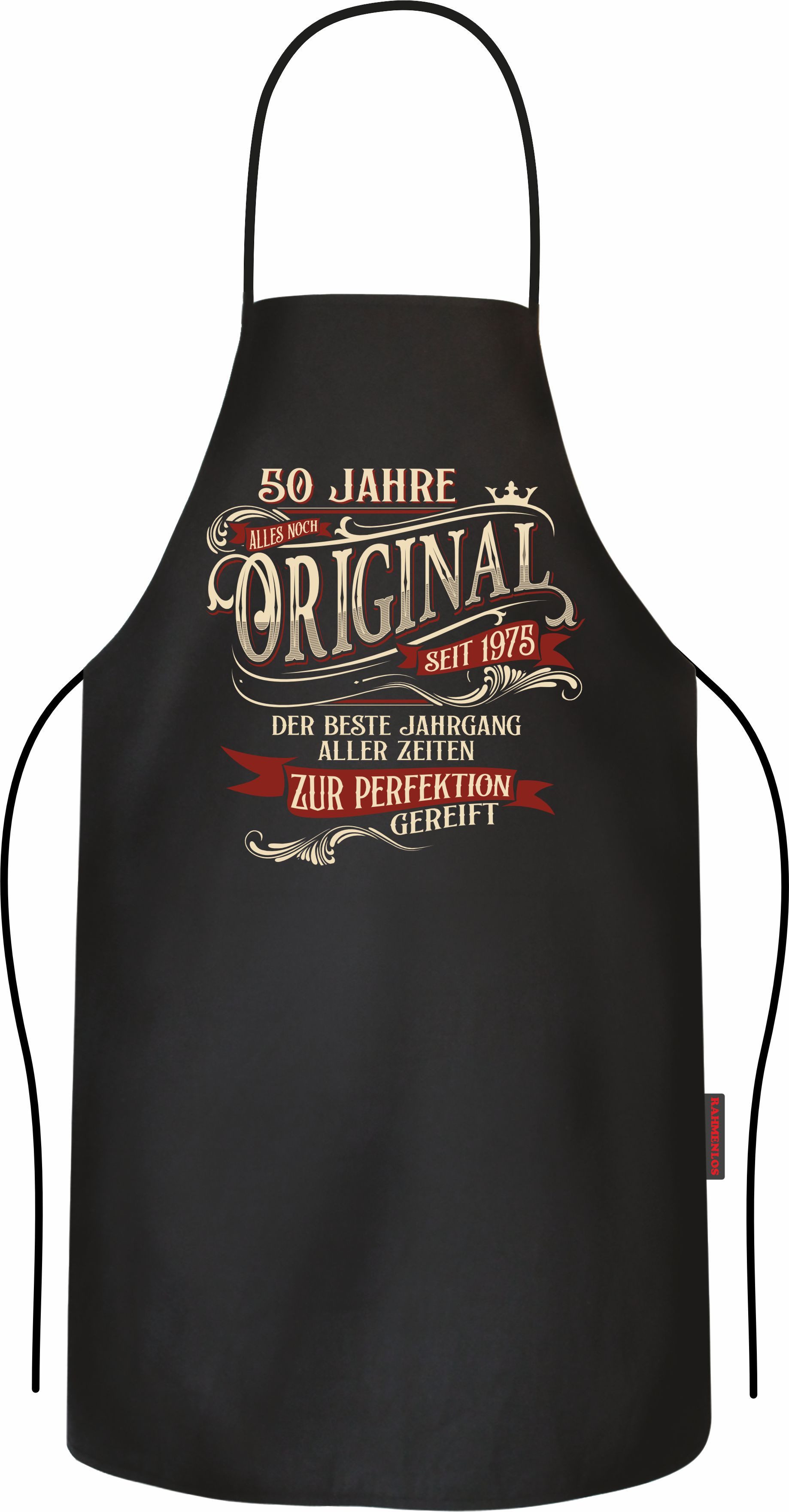 Grillschürze als Geschenk zum 50. Geburtstag - zur Perfektion gereift seit 1975