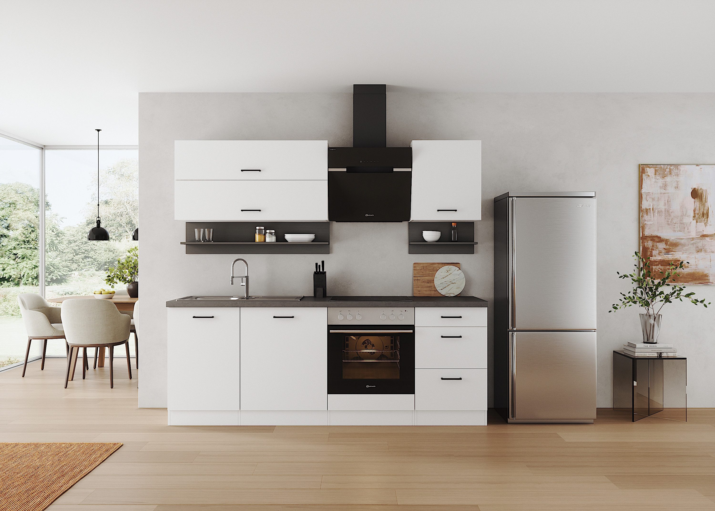 KOCHSTATION Küchenzeile KS-Betty, Breite 220 cm, mit E-Geräten von Bauknech günstig online kaufen