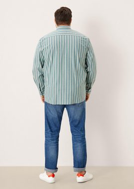 s.Oliver Langarmhemd Regular: Hemd mit Streifen