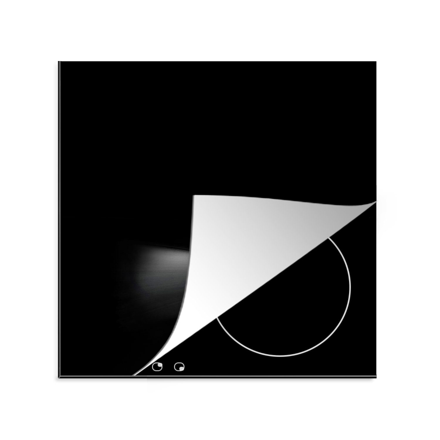 Ceranfeldabdeckung, tlg), (1 eines 78x78 cm, Vinyl, MuchoWow Klaviers, Herdblende-/Abdeckplatte für küche Arbeitsplatte Seitenansicht