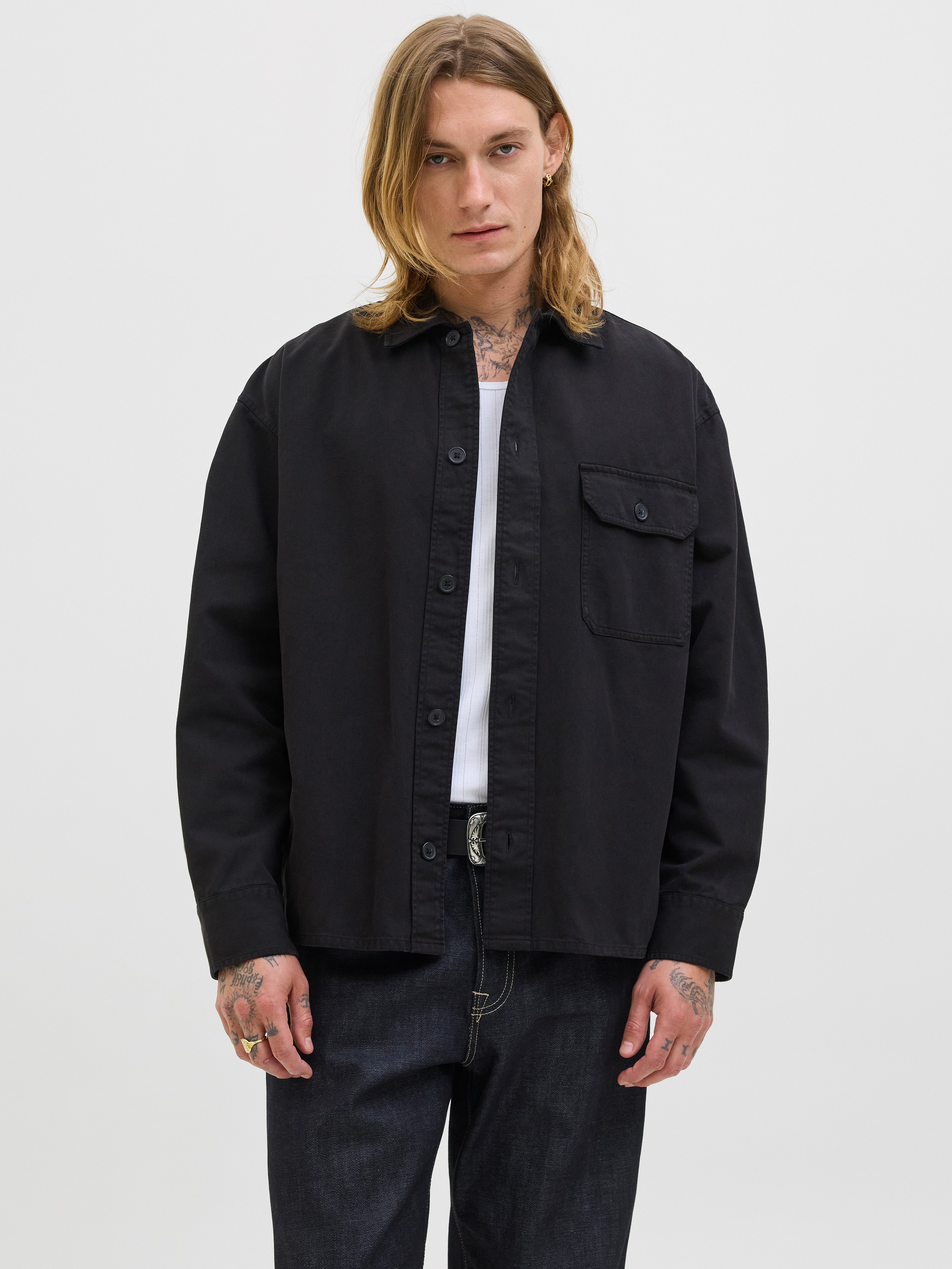 Jack & Jones Langarmhemd JJEDOVER OVERSHIRT LS SN günstig online kaufen