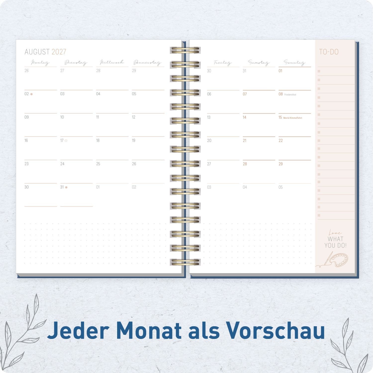 Häfft Terminkalender Lieblings-Timer 2026/2027 / 17 Monate / A5, Wire-O-Bindung – Bild 5 von 5