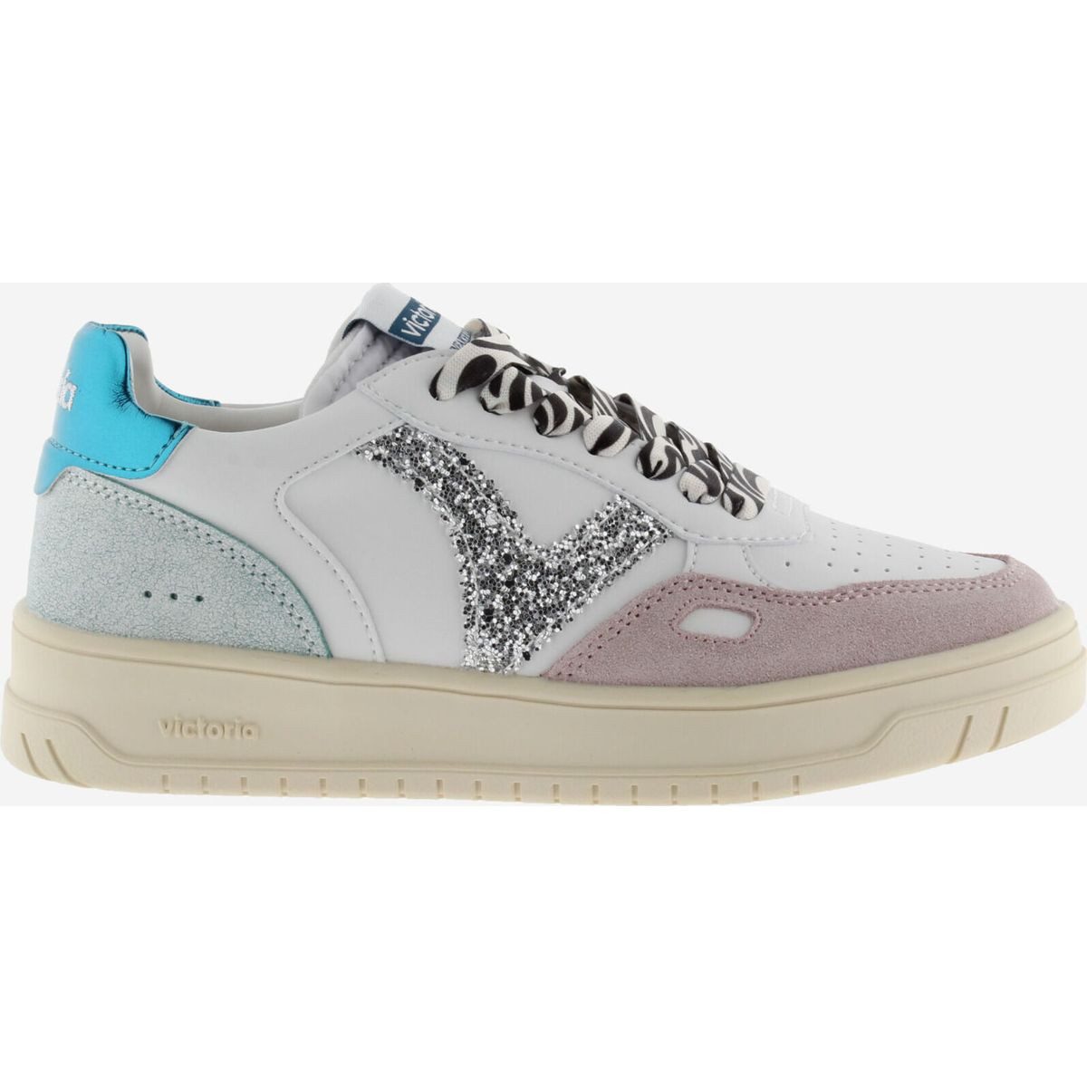 Victoria Seúl Efecto Piel/Serraje & Fantasia Women Outdoorschuh Damen-Sportschuhe in Lederoptik mit Glitzerelementen und Animal-Print