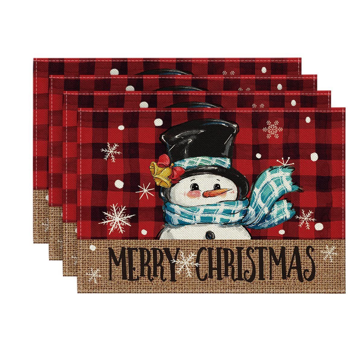 Platzset Weihnachten Platzsets 4er Set, 30x45cm Urlaub Tischsets