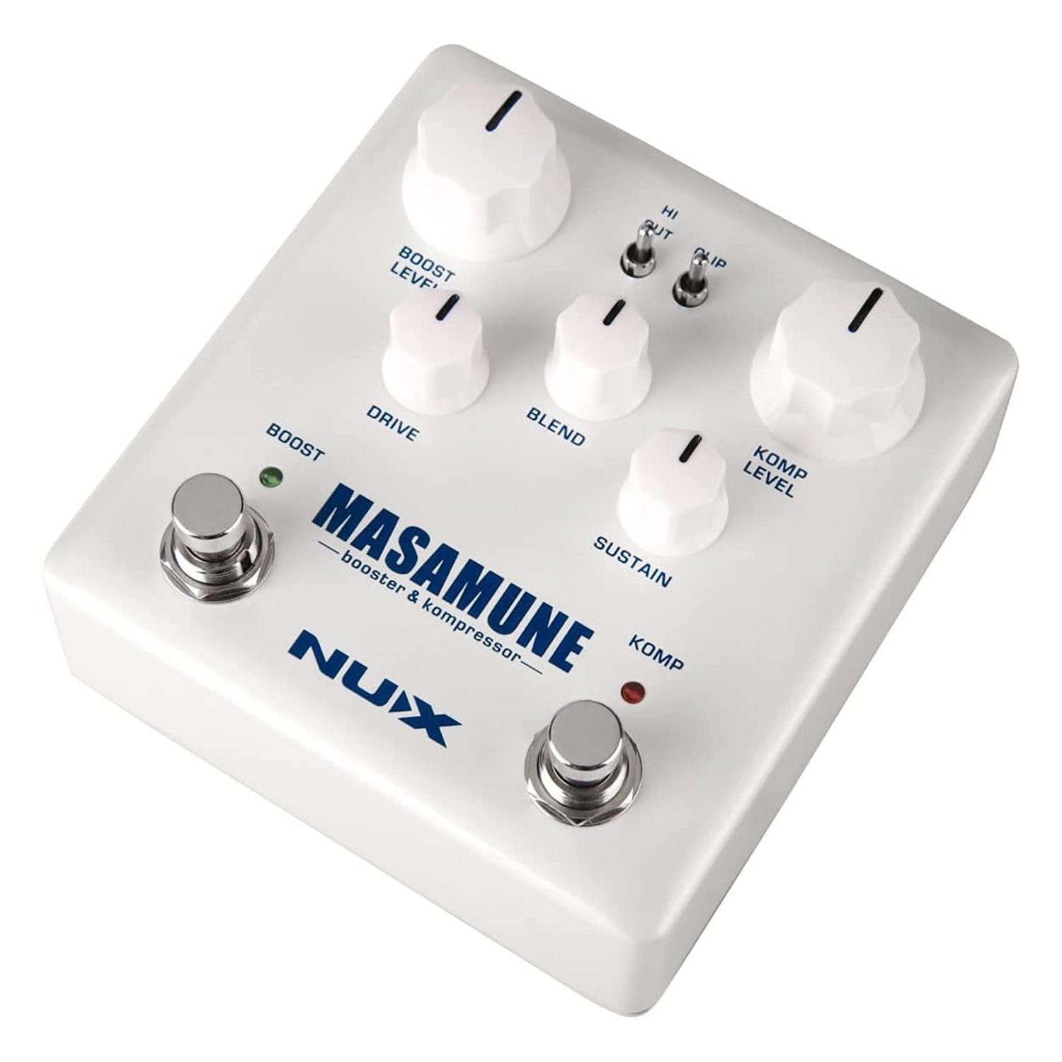 E-Gitarre Nux Masamune Booster und Kompressor Effektpedal