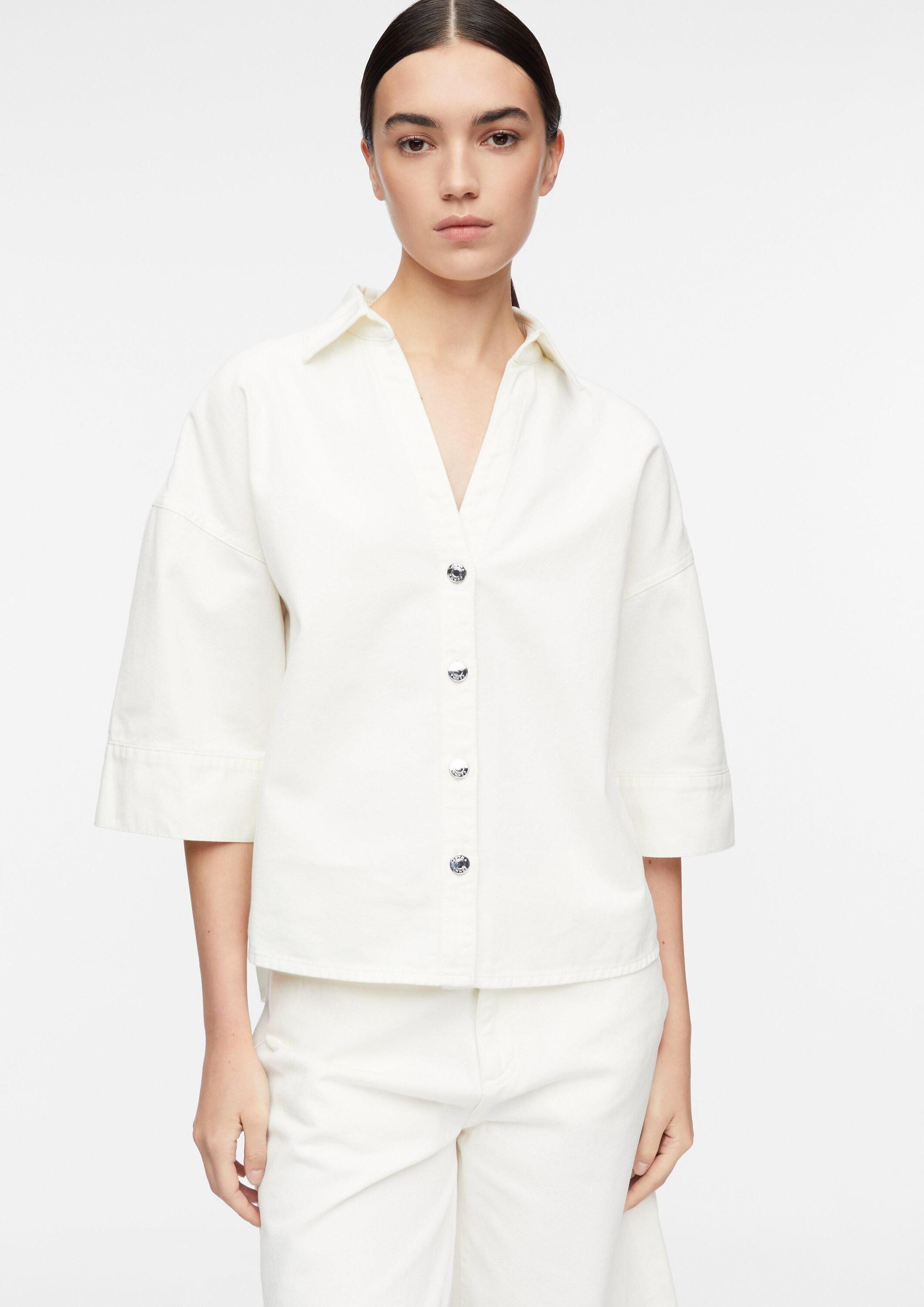 comma Kurzarmbluse Bluse Bluse