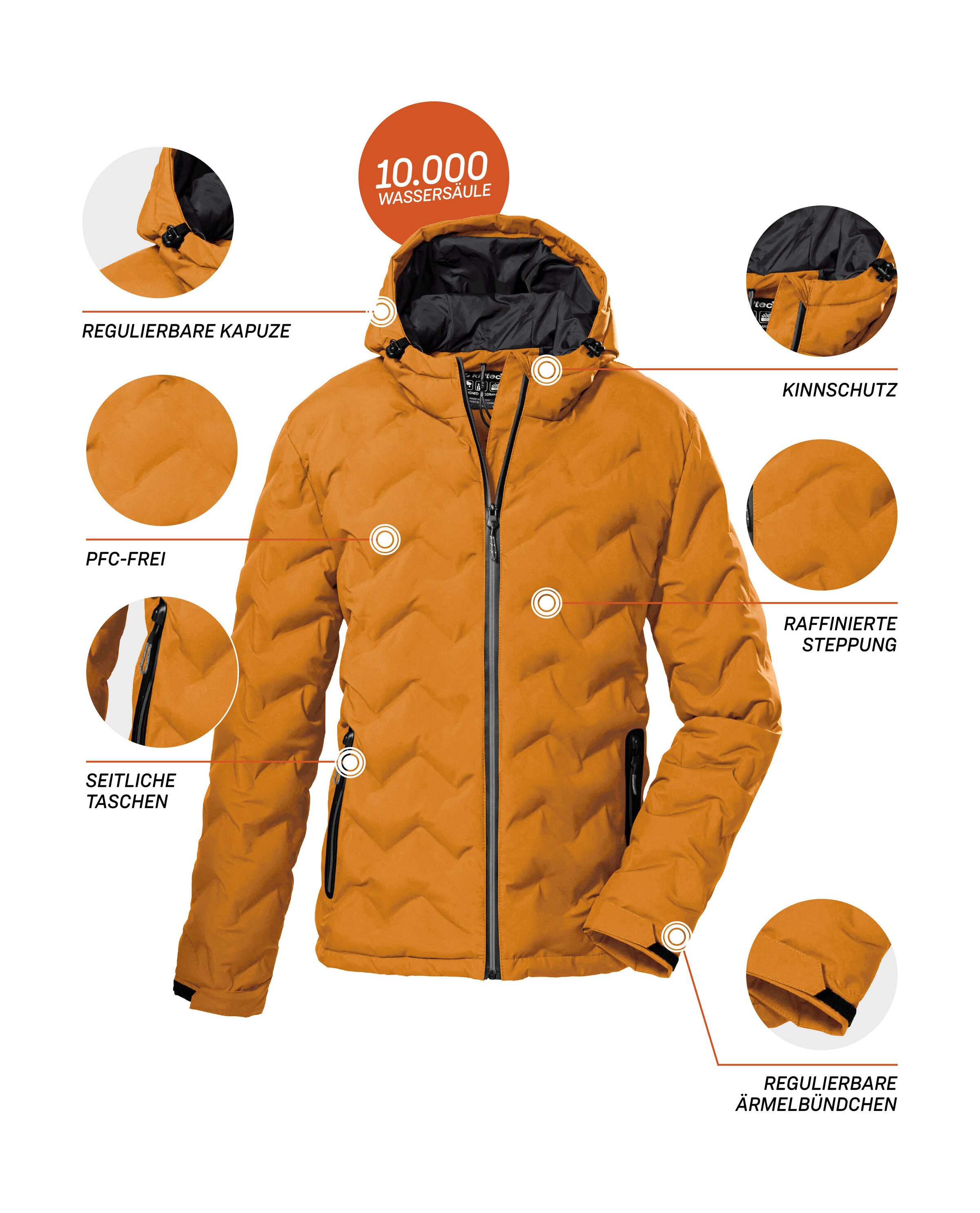 Killtec Steppjacke KOW 119 MN QLTD JCKT Wasser- und windabweisende Jacke mit verstellbarer Kapuze